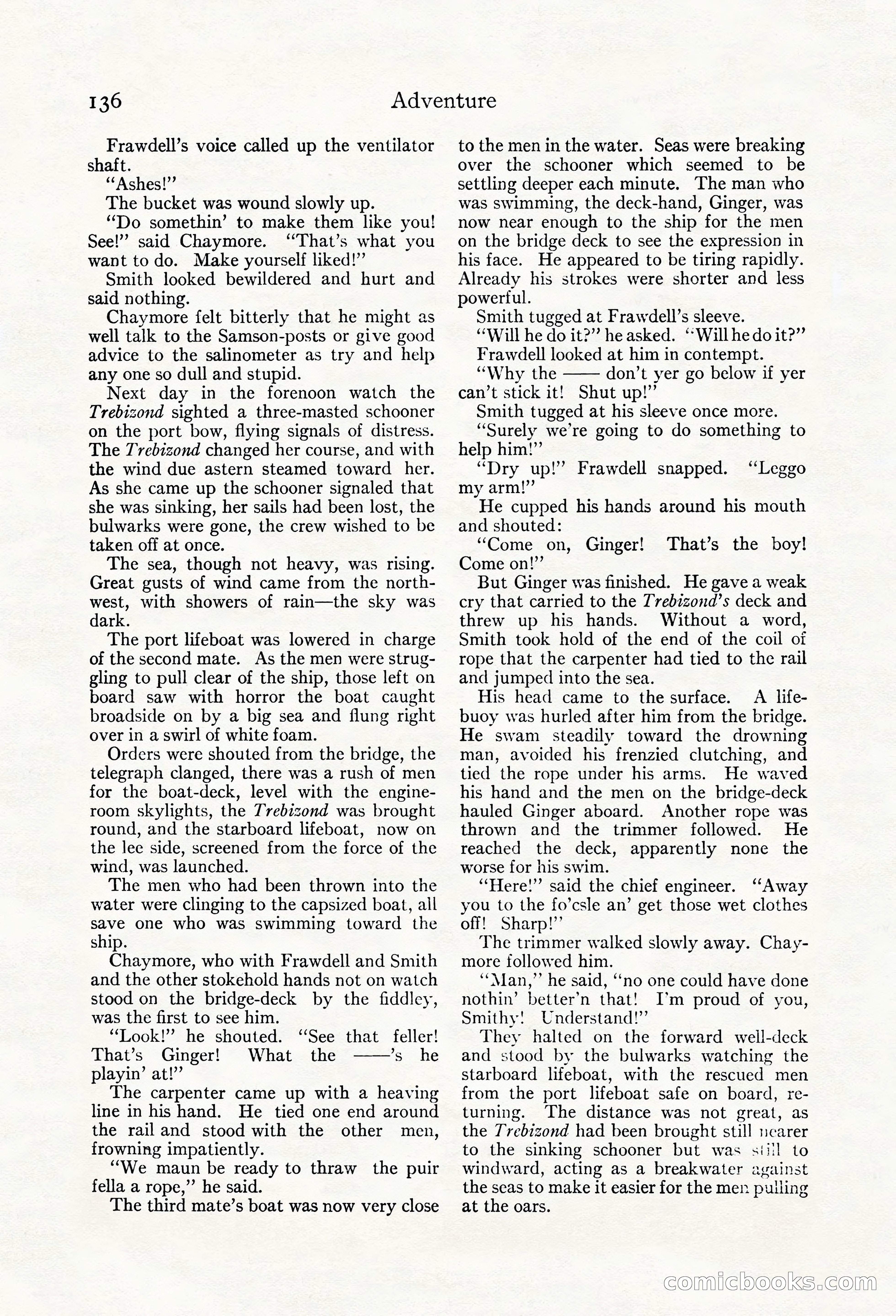 Adventure Magazine, May 20, 1923 — page 138 of 196