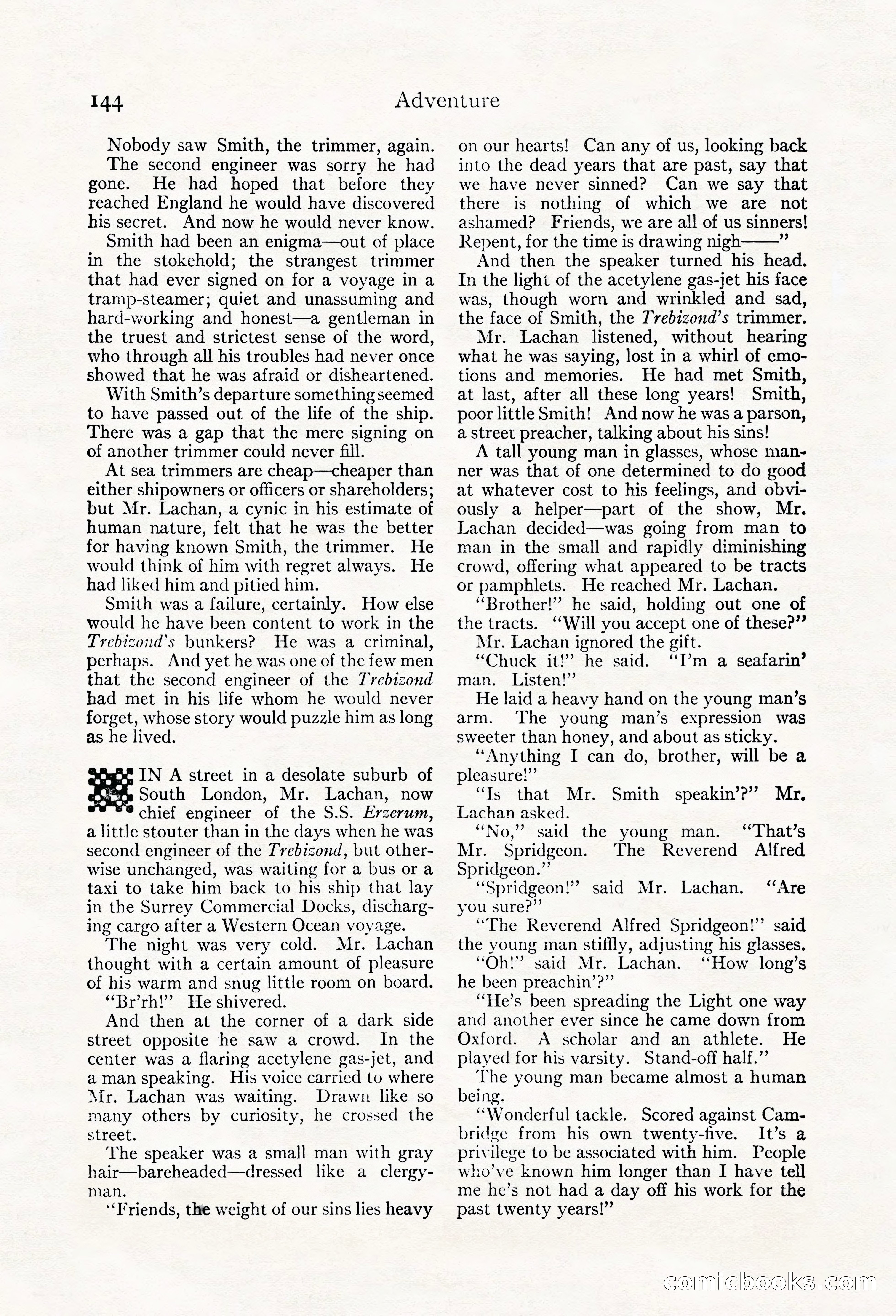 Adventure Magazine, May 20, 1923 — page 146 of 196