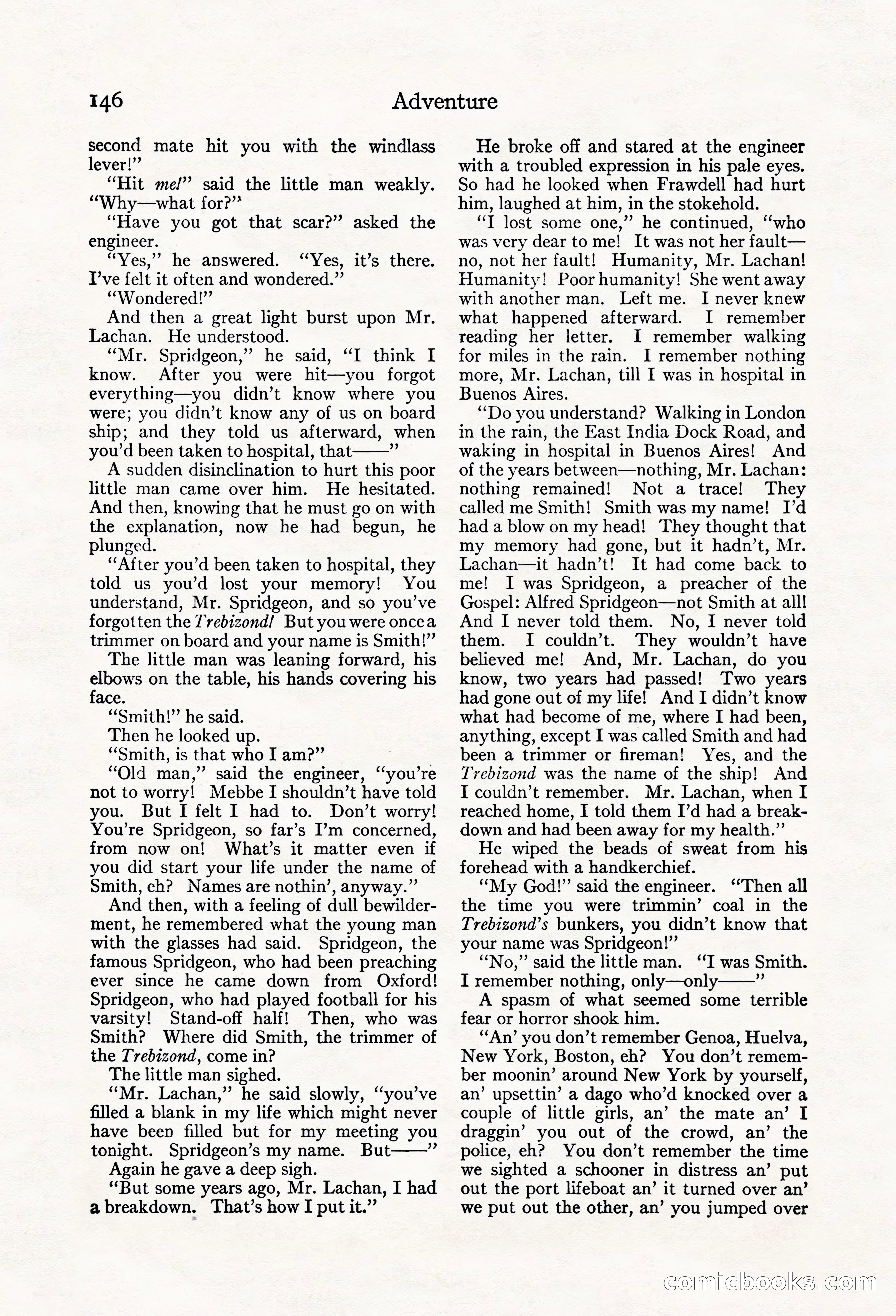 Adventure Magazine, May 20, 1923 — page 148 of 196