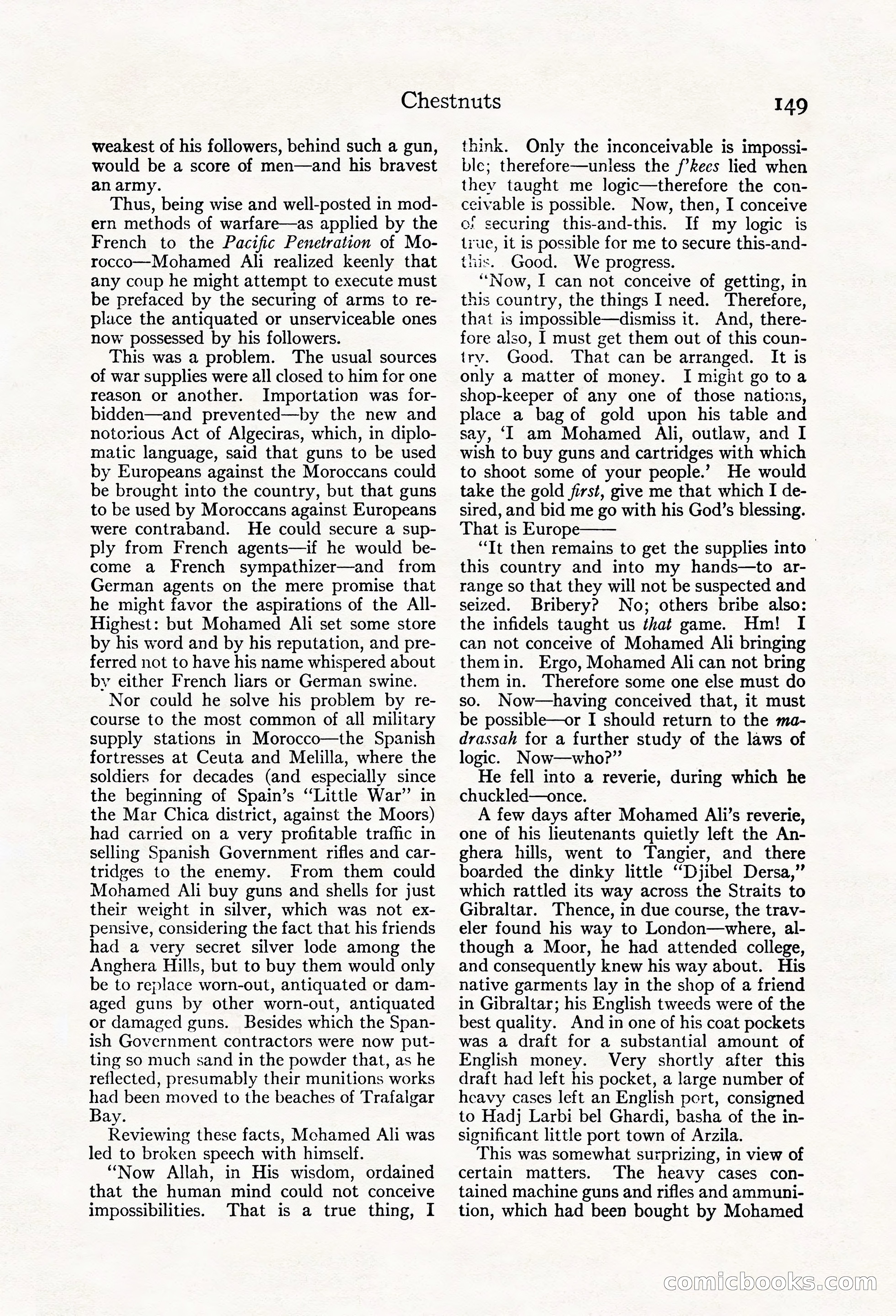 Adventure Magazine, May 20, 1923 — page 151 of 196