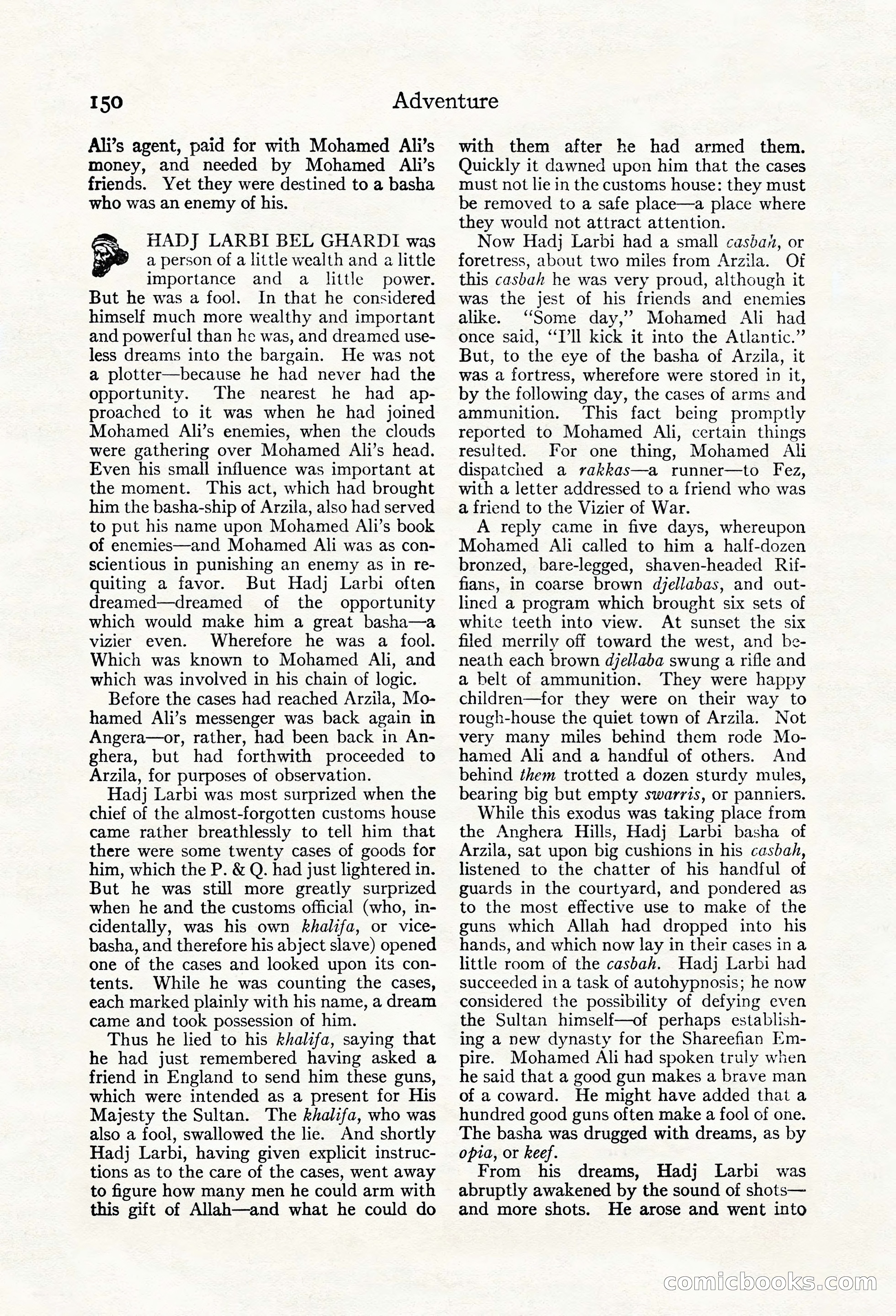 Adventure Magazine, May 20, 1923 — page 152 of 196