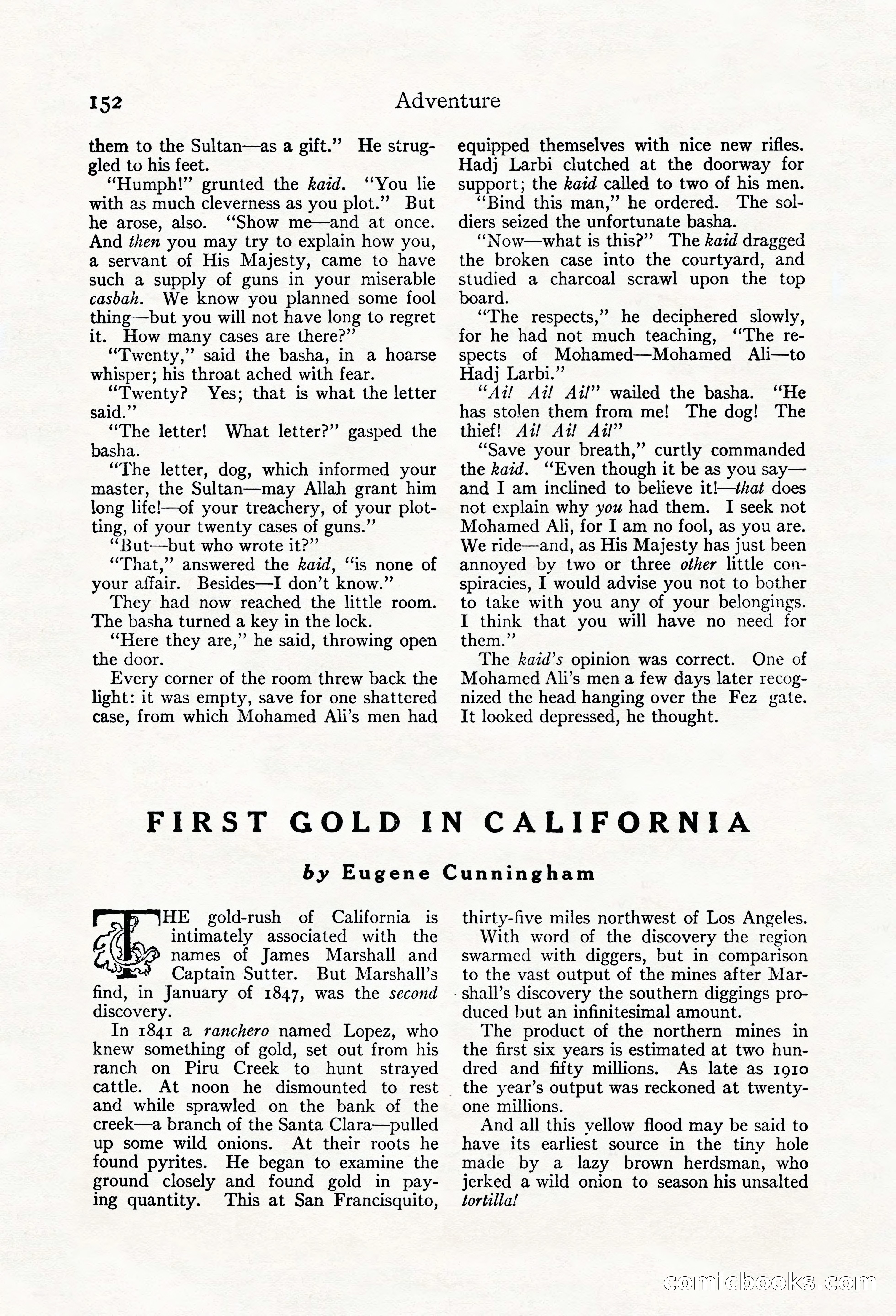 Adventure Magazine, May 20, 1923 — page 154 of 196