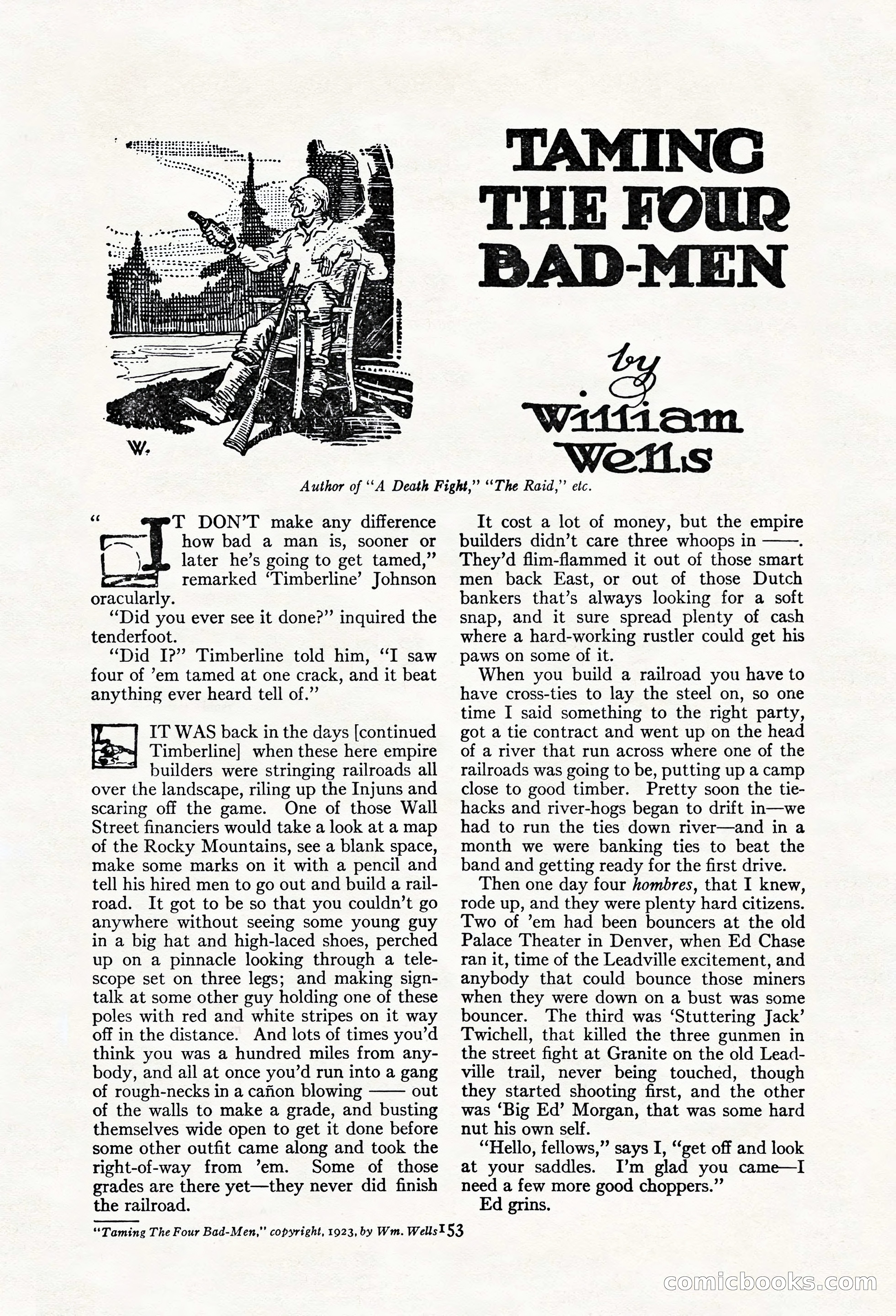 Adventure Magazine, May 20, 1923 — page 155 of 196