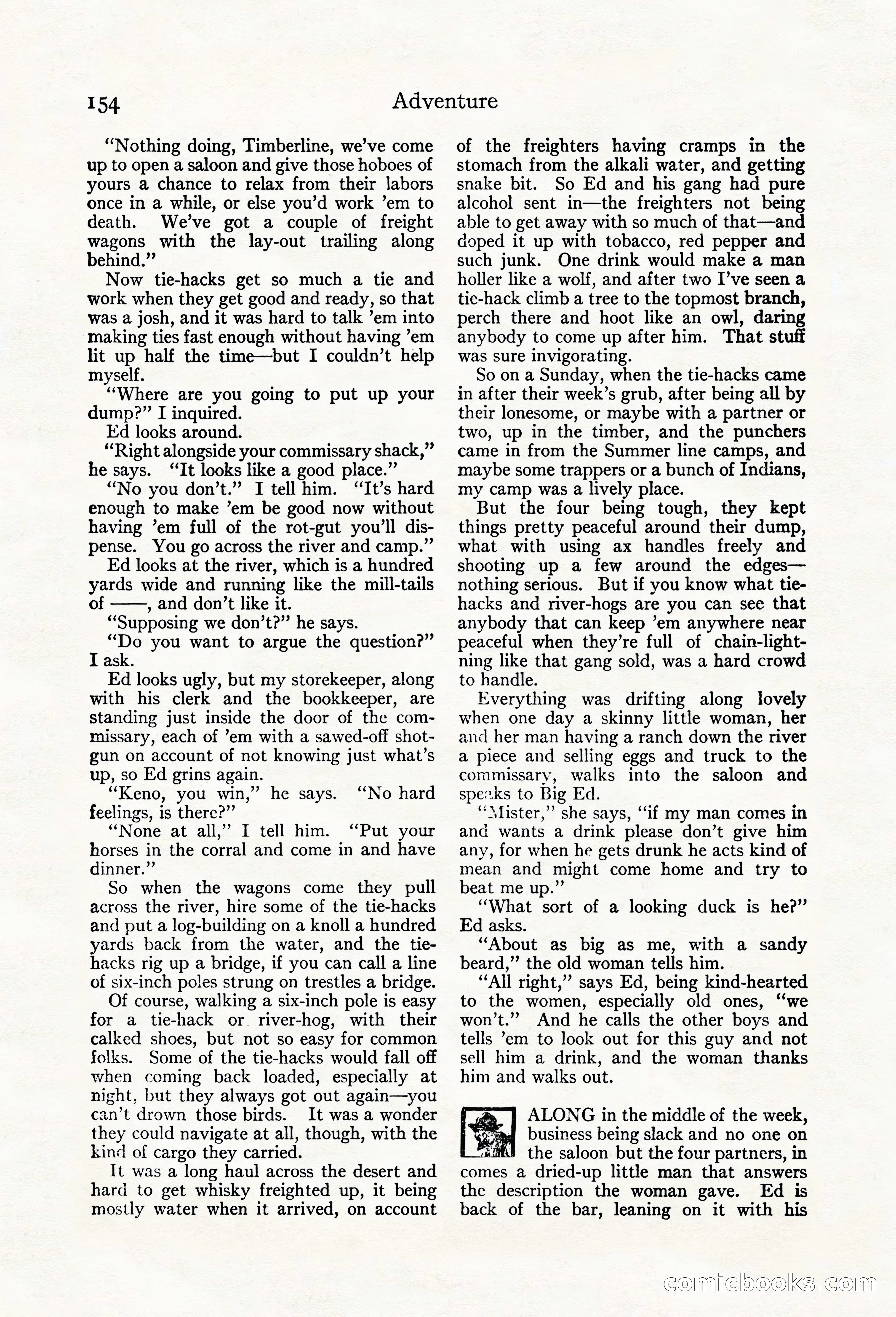 Adventure Magazine, May 20, 1923 — page 156 of 196