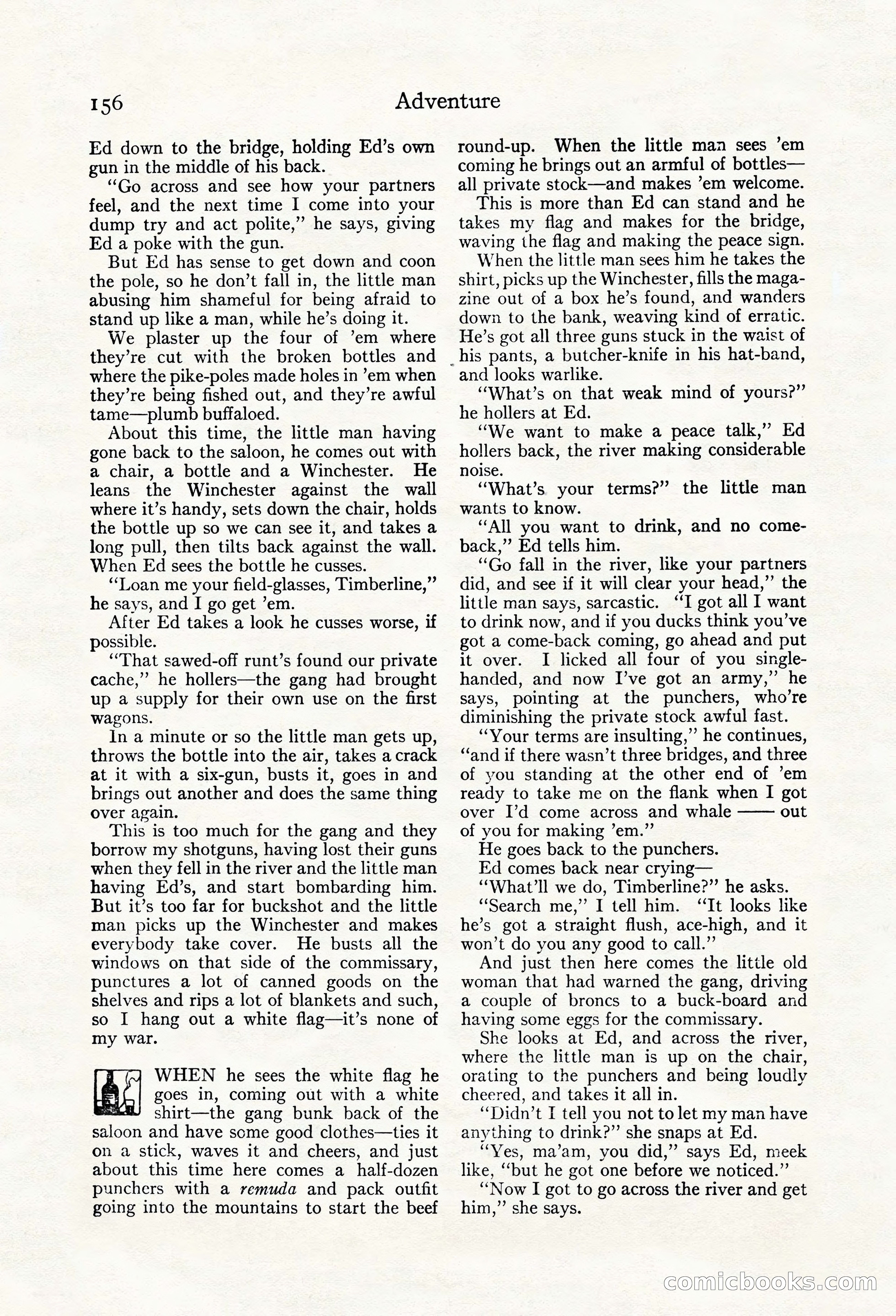 Adventure Magazine, May 20, 1923 — page 158 of 196