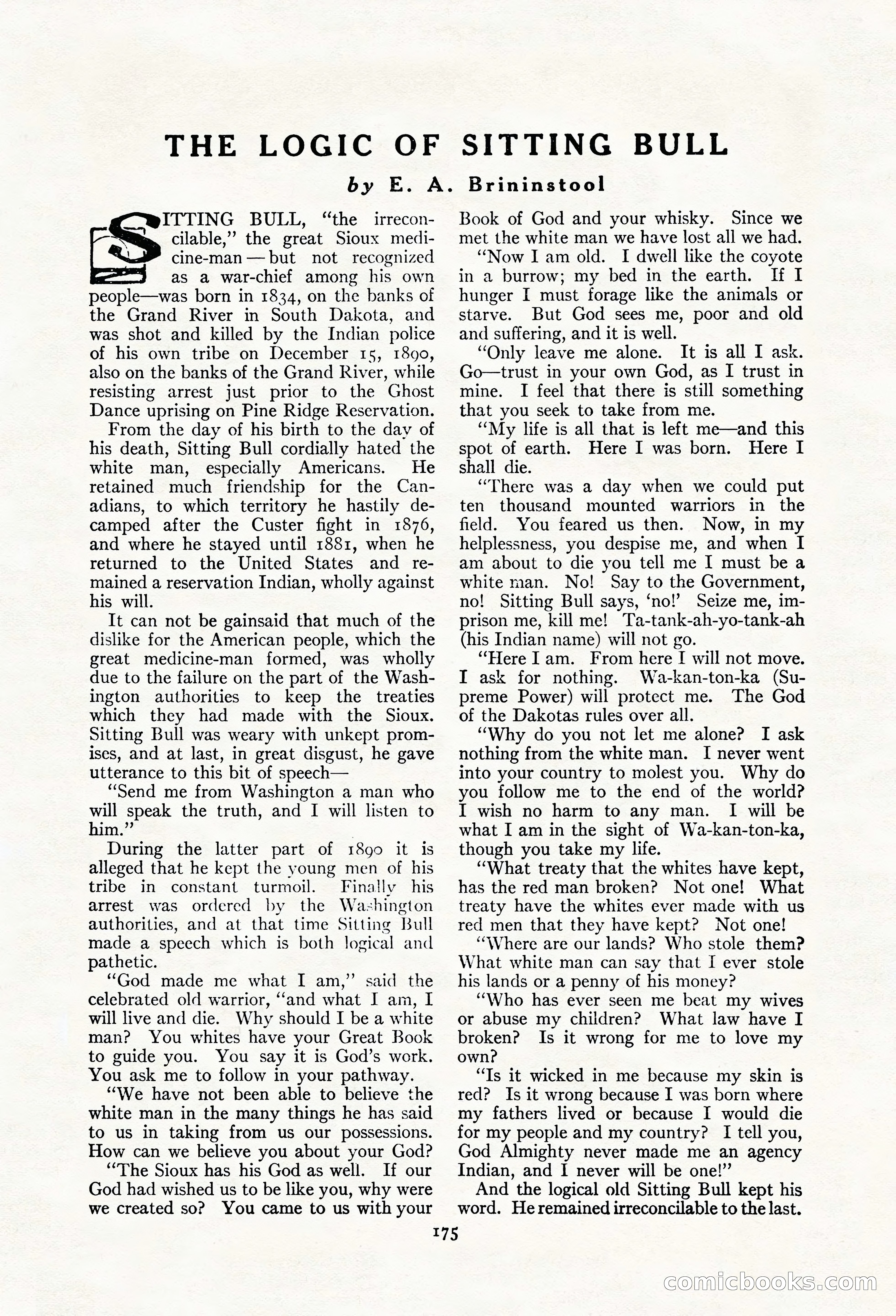 Adventure Magazine, May 20, 1923 — page 177 of 196