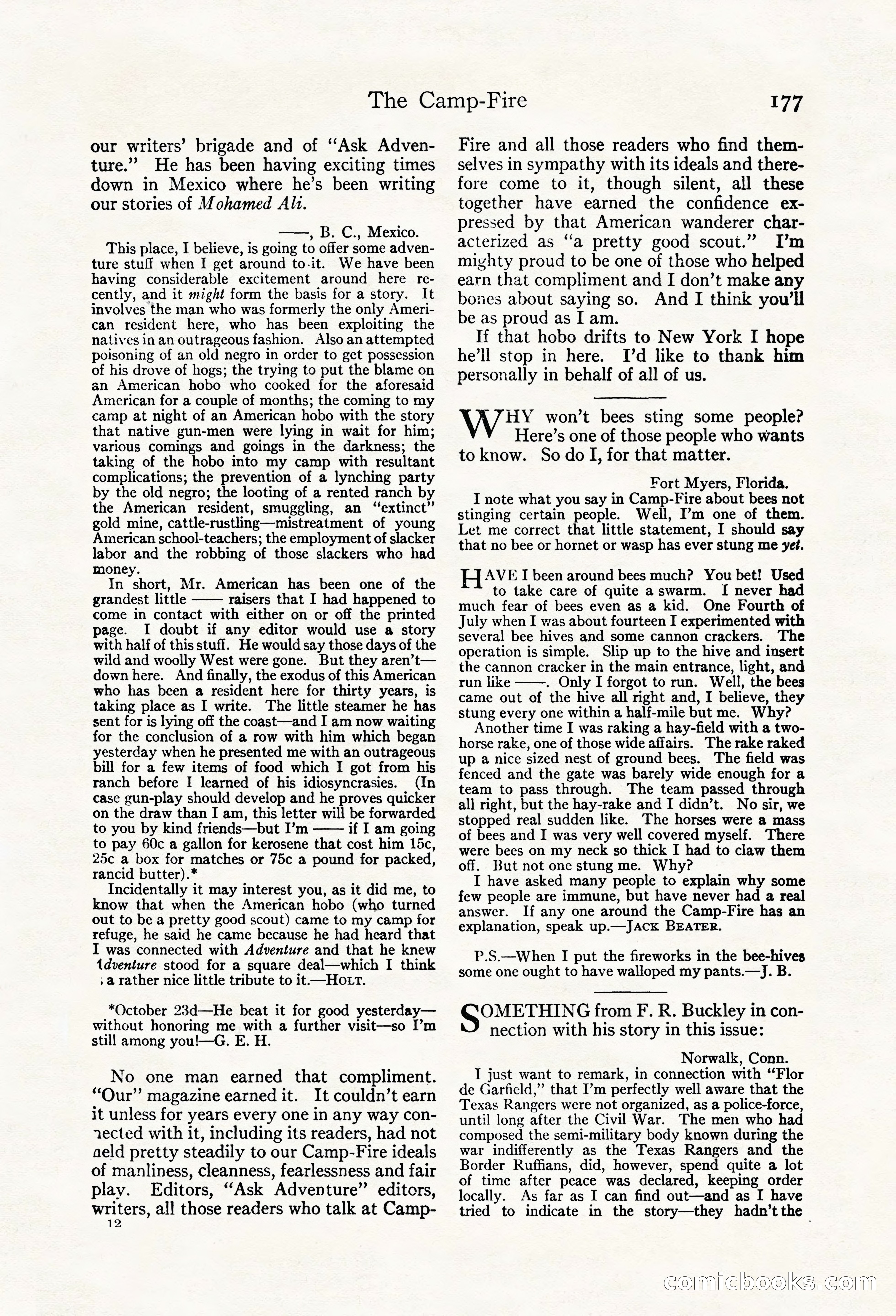 Adventure Magazine, May 20, 1923 — page 179 of 196