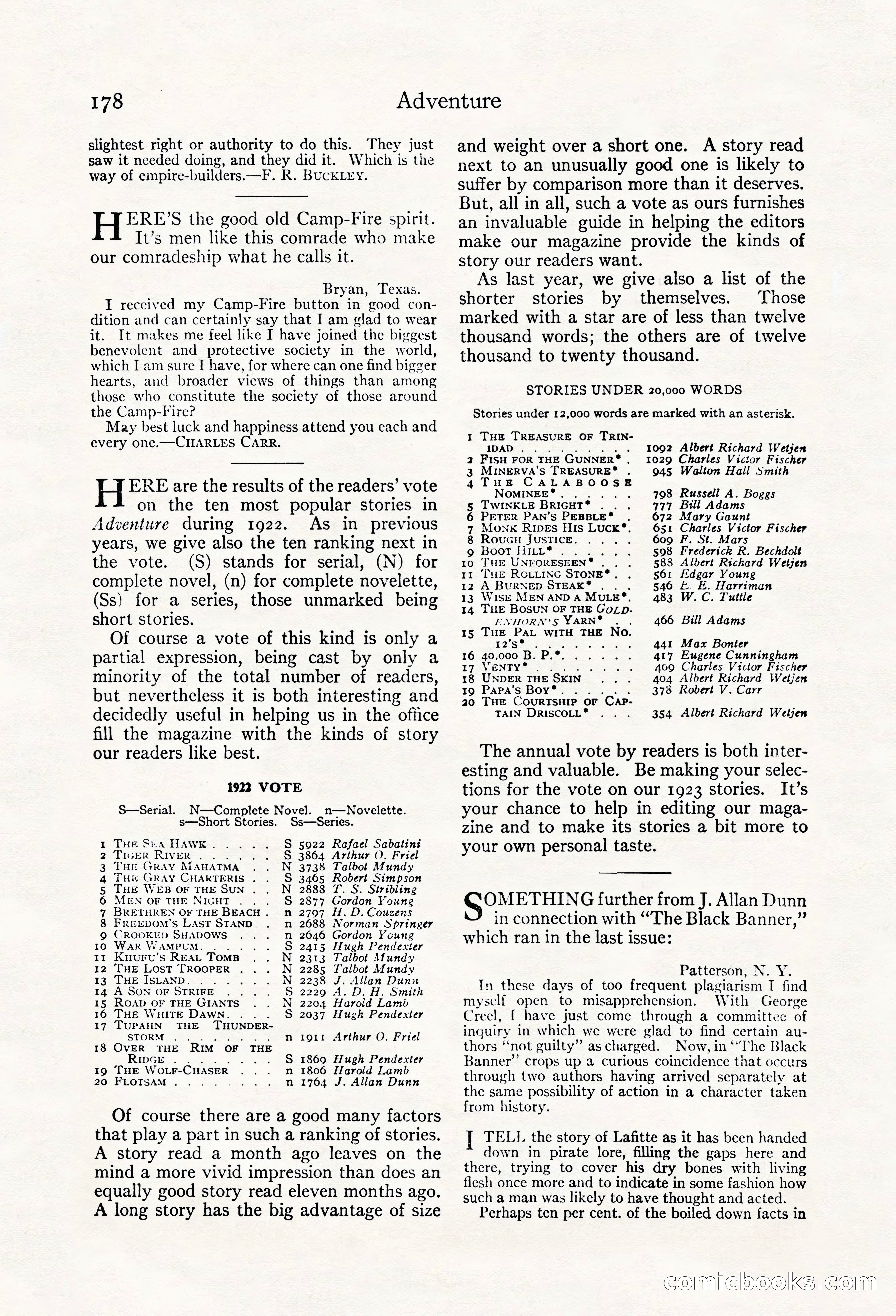 Adventure Magazine, May 20, 1923 — page 180 of 196