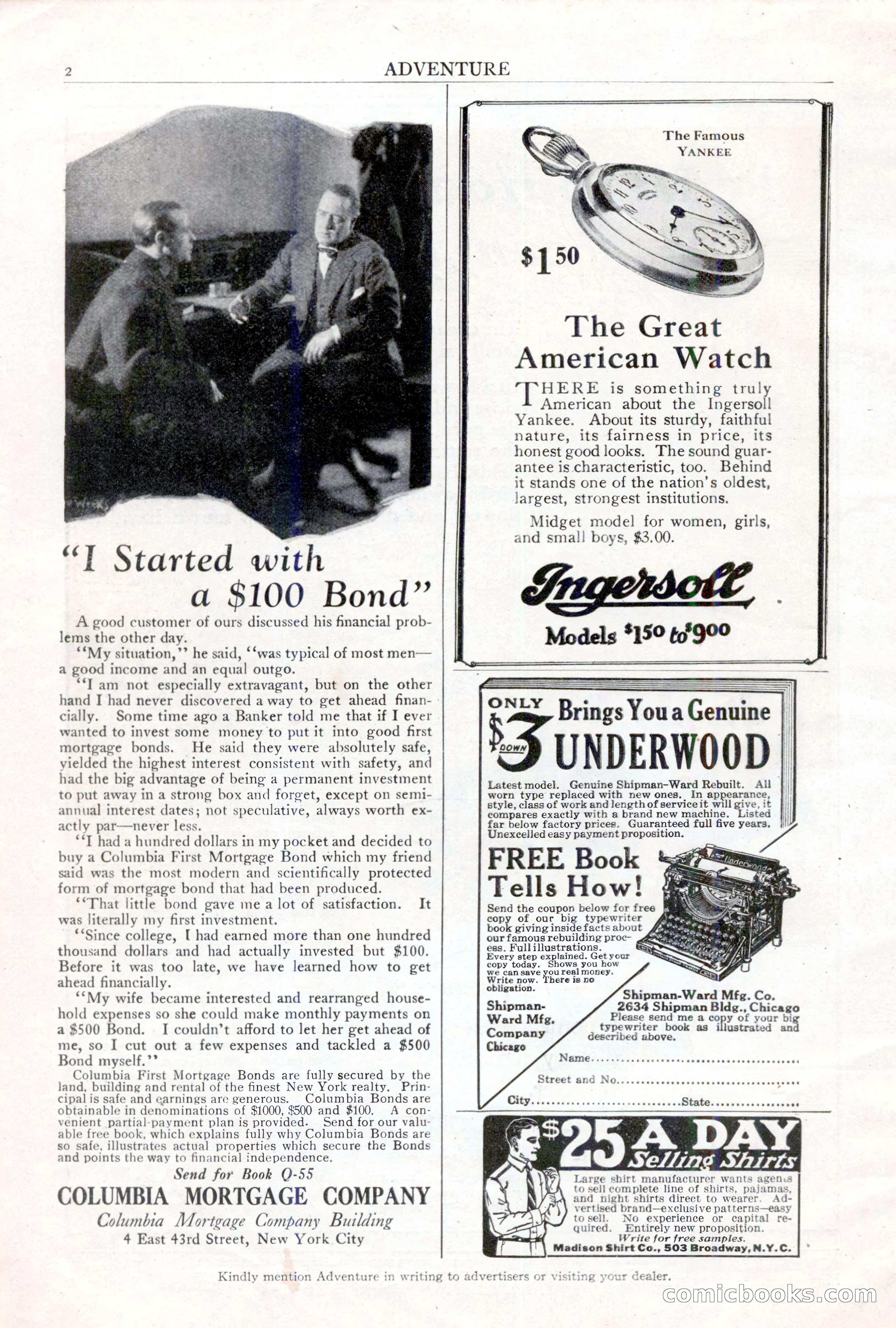Adventure Magazine, May 10, 1923 — page 4 of 204