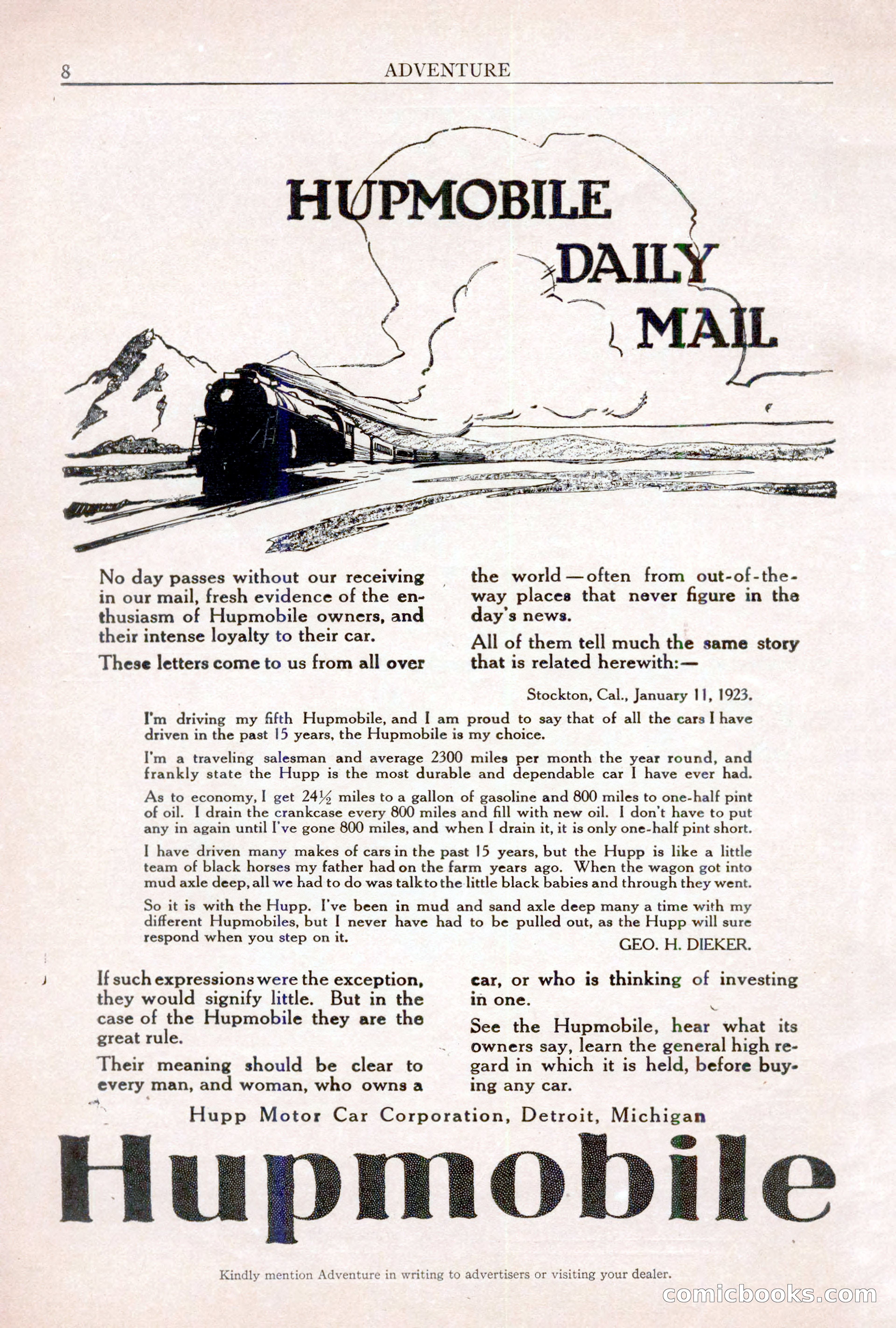 Adventure Magazine, May 10, 1923 — page 10 of 204