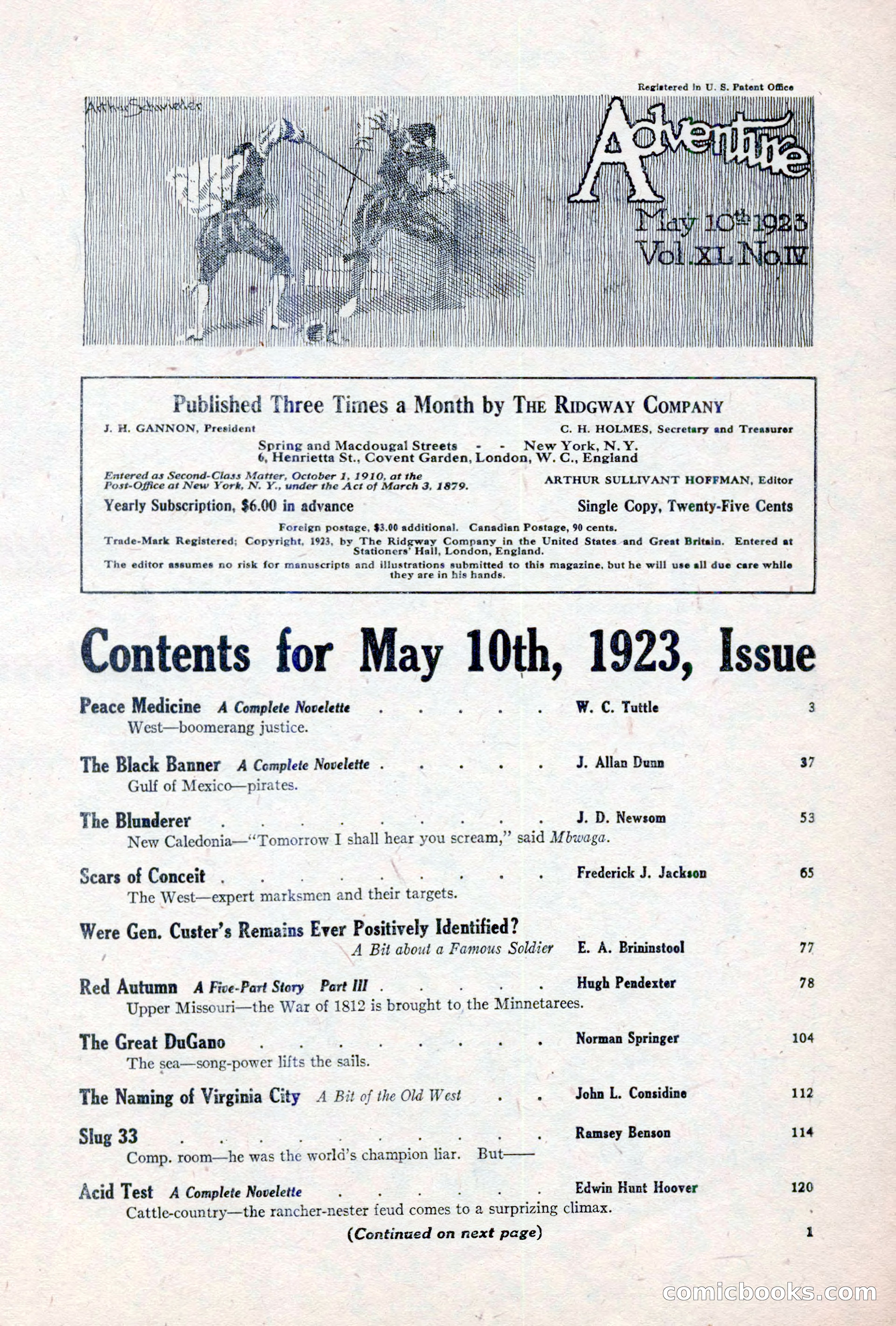 Adventure Magazine, May 10, 1923 — page 11 of 204