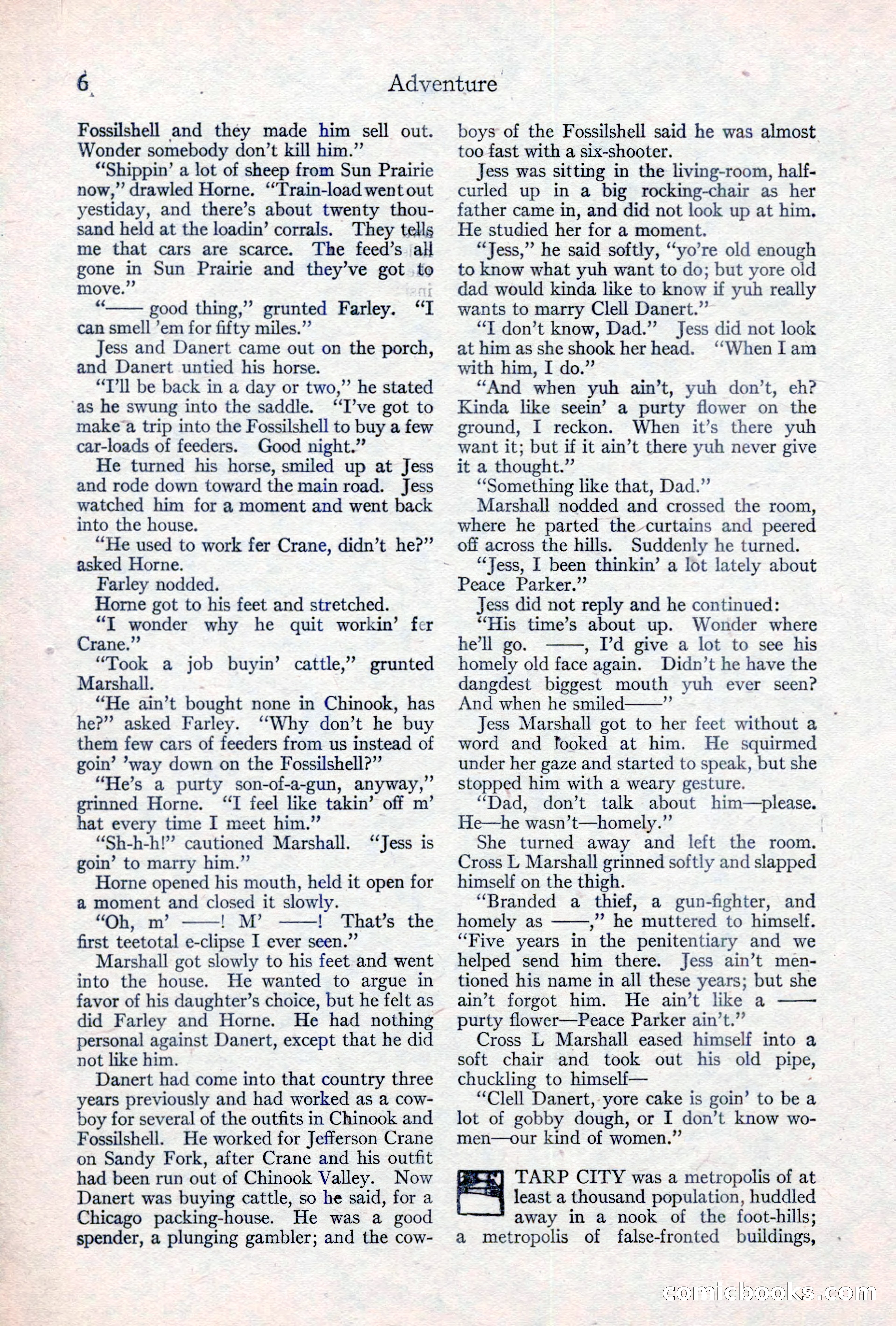 Adventure Magazine, May 10, 1923 — page 16 of 204