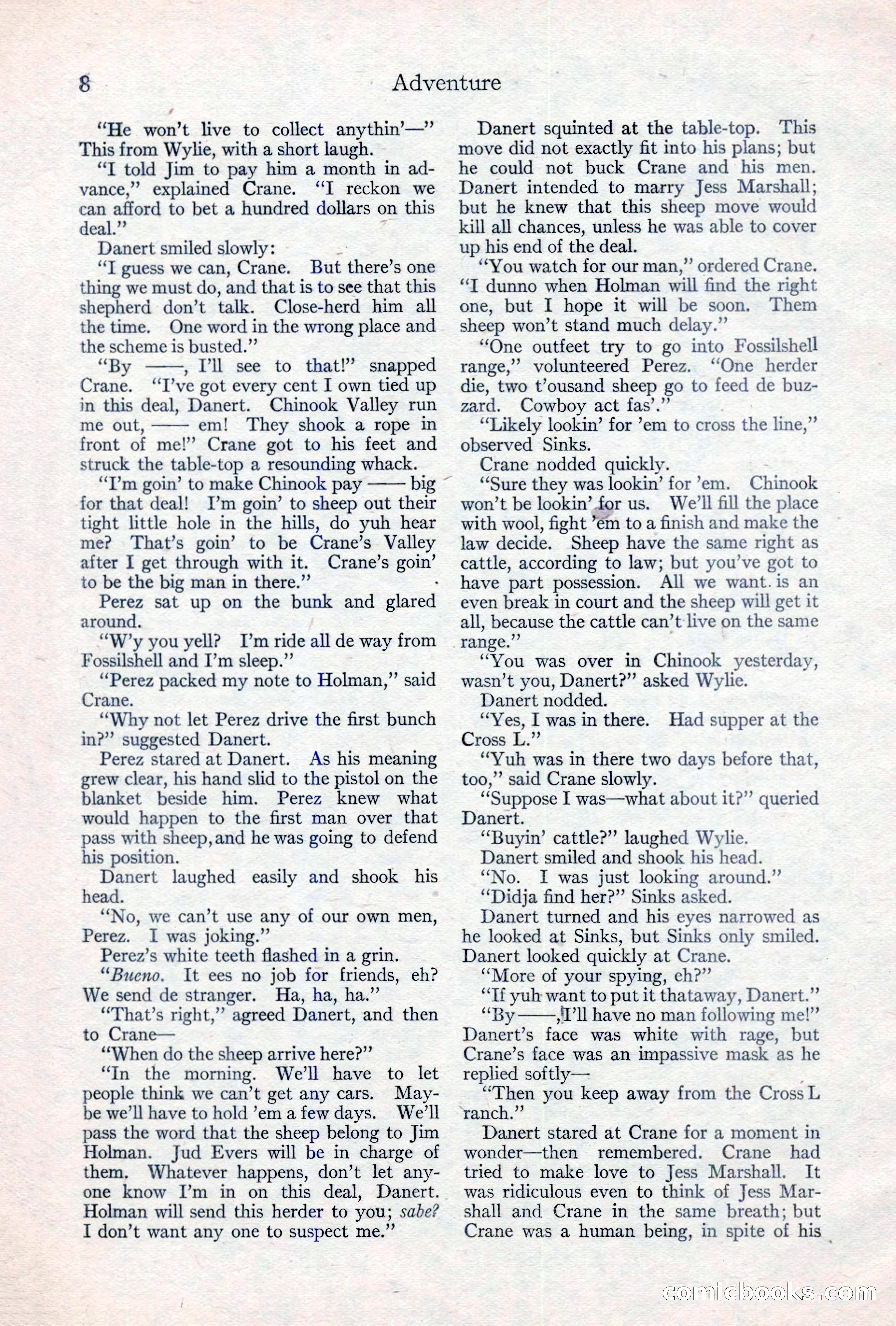 Adventure Magazine, May 10, 1923 — page 18 of 204