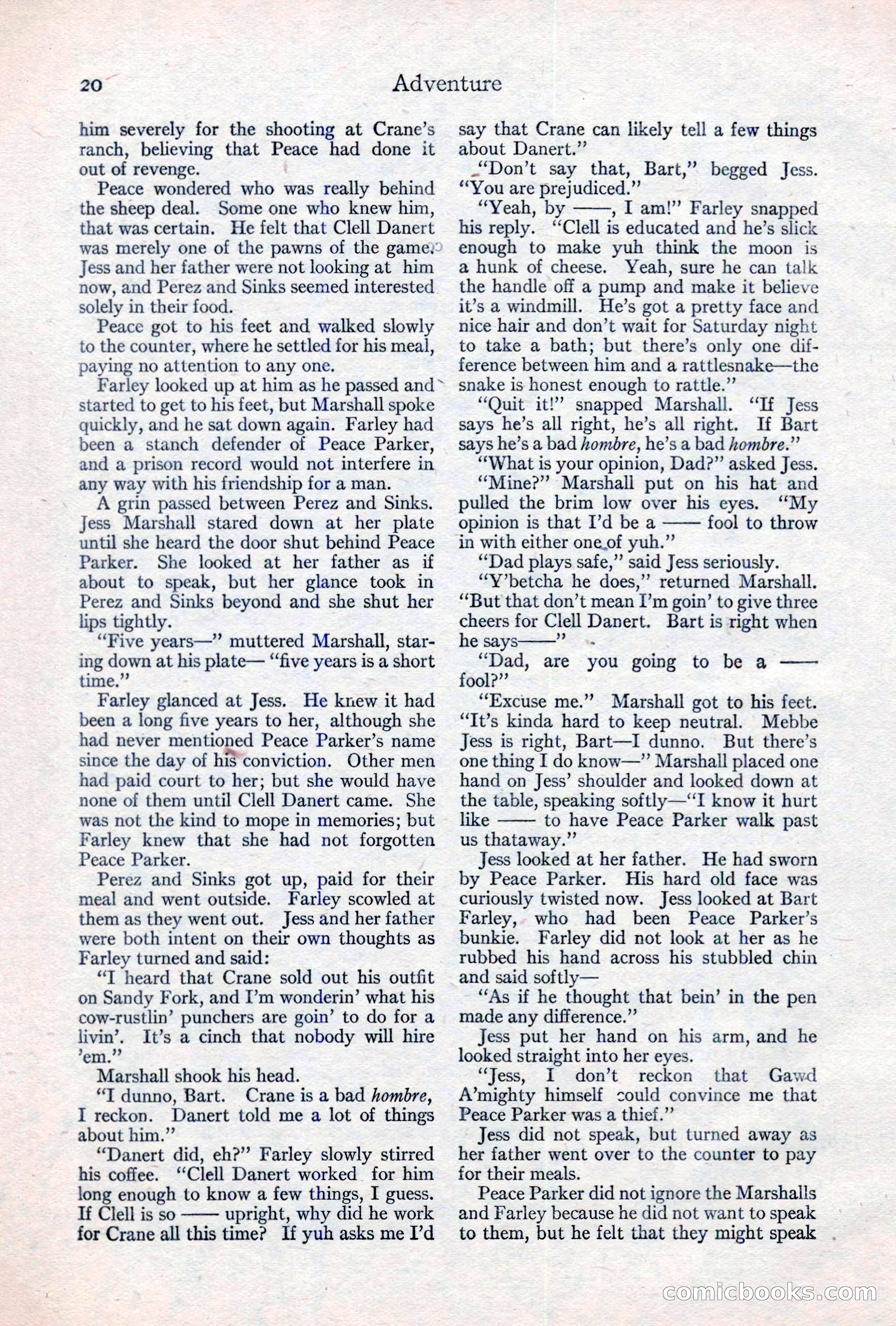 Adventure Magazine, May 10, 1923 — page 30 of 204