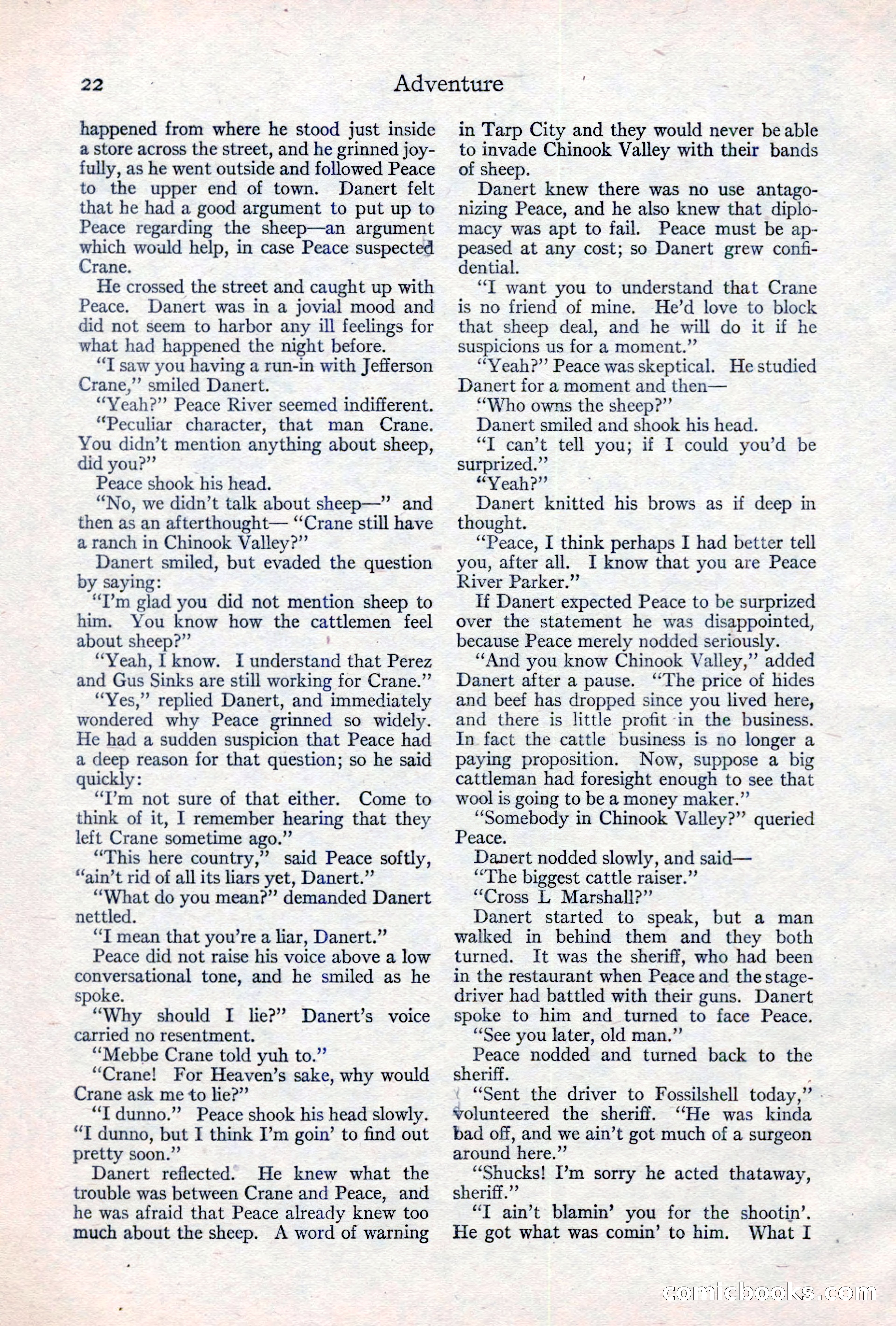 Adventure Magazine, May 10, 1923 — page 32 of 204