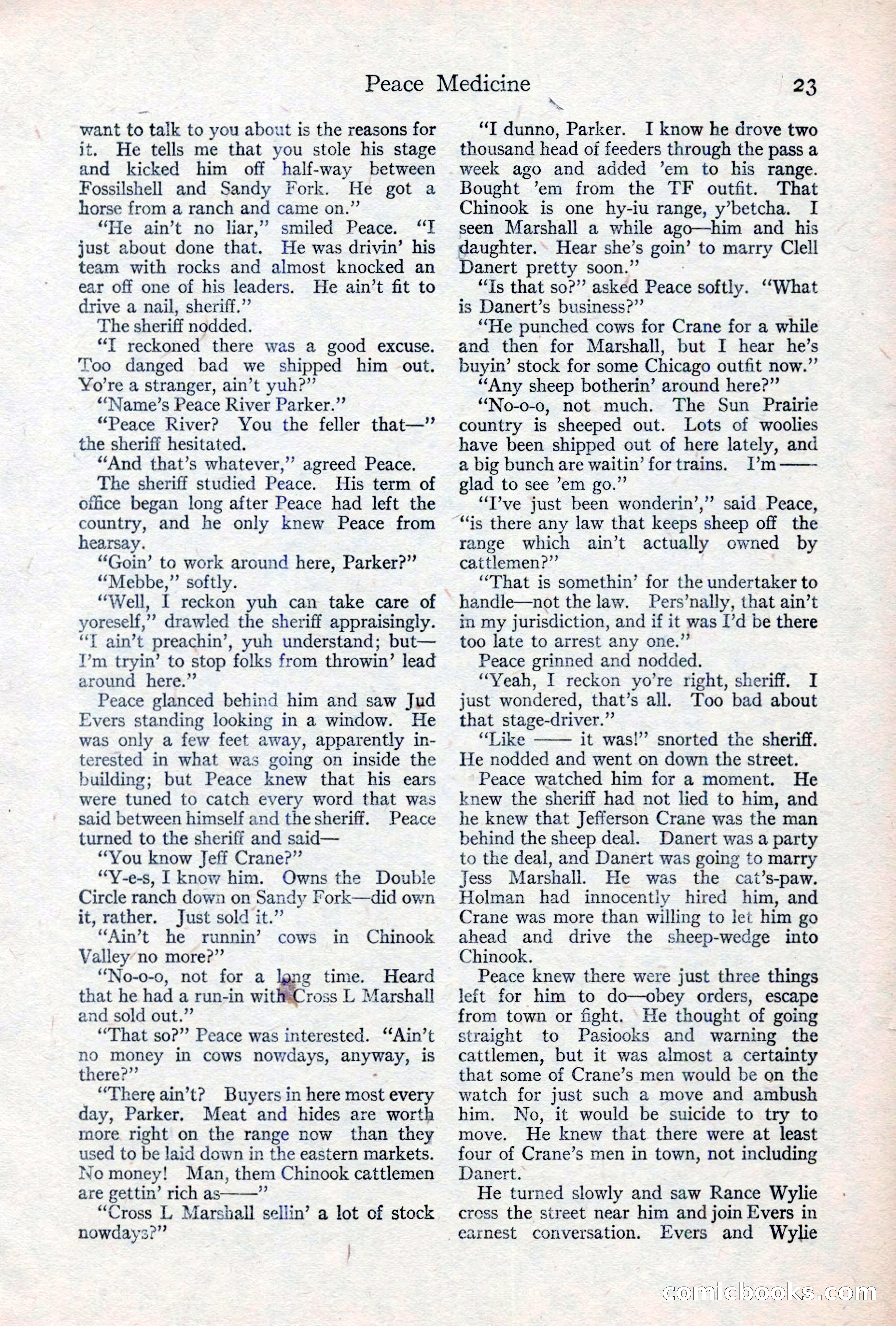 Adventure Magazine, May 10, 1923 — page 33 of 204