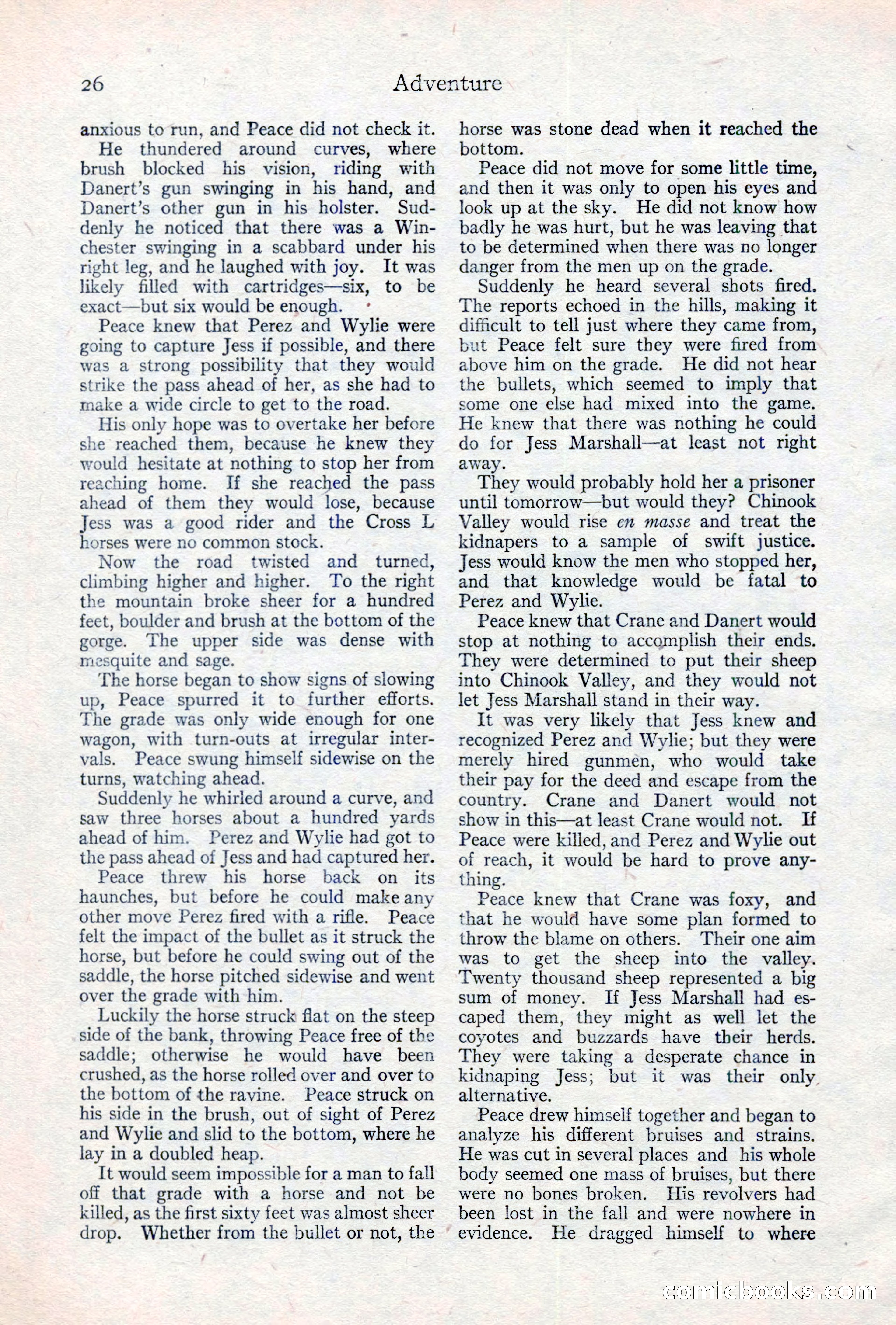 Adventure Magazine, May 10, 1923 — page 36 of 204
