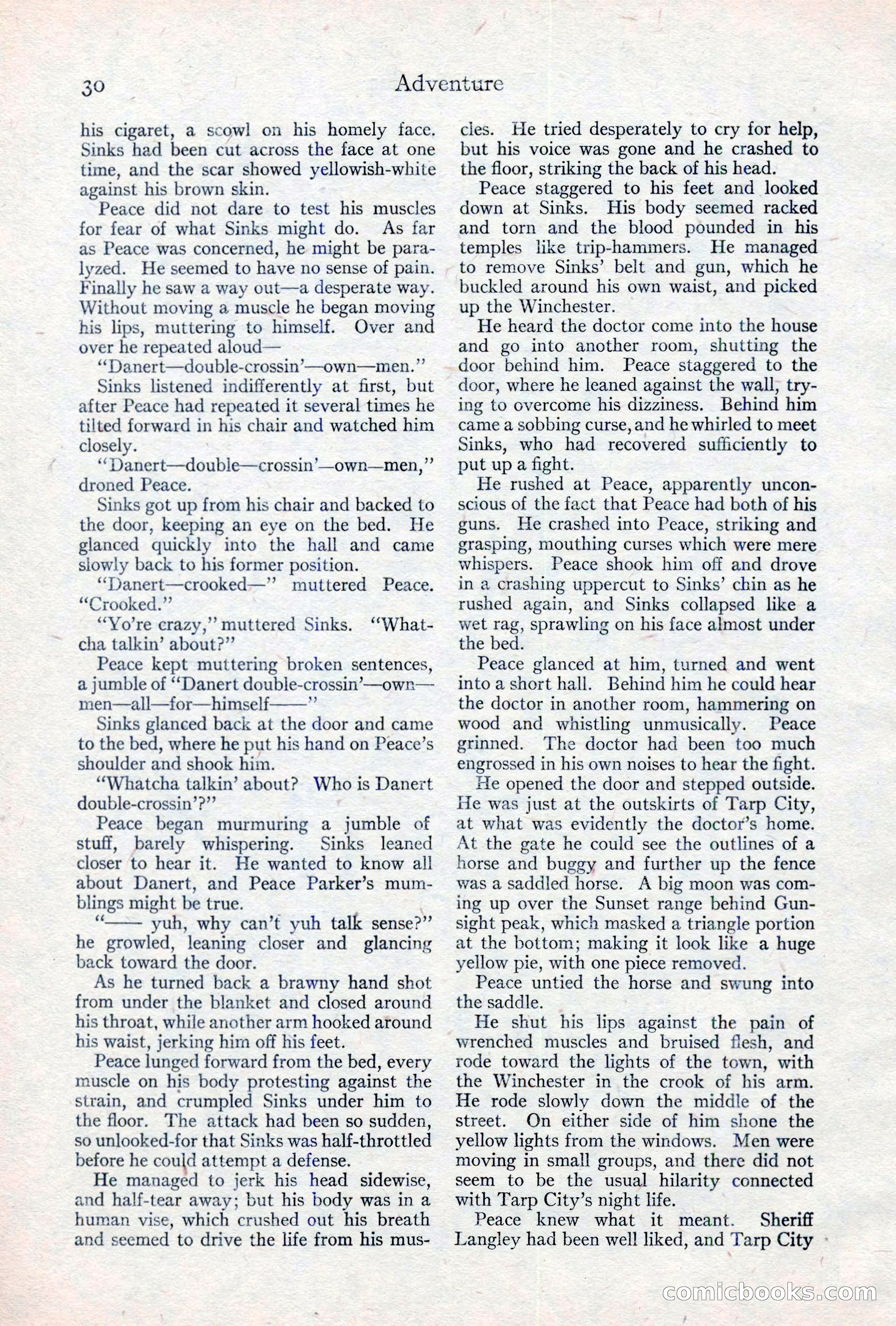 Adventure Magazine, May 10, 1923 — page 40 of 204