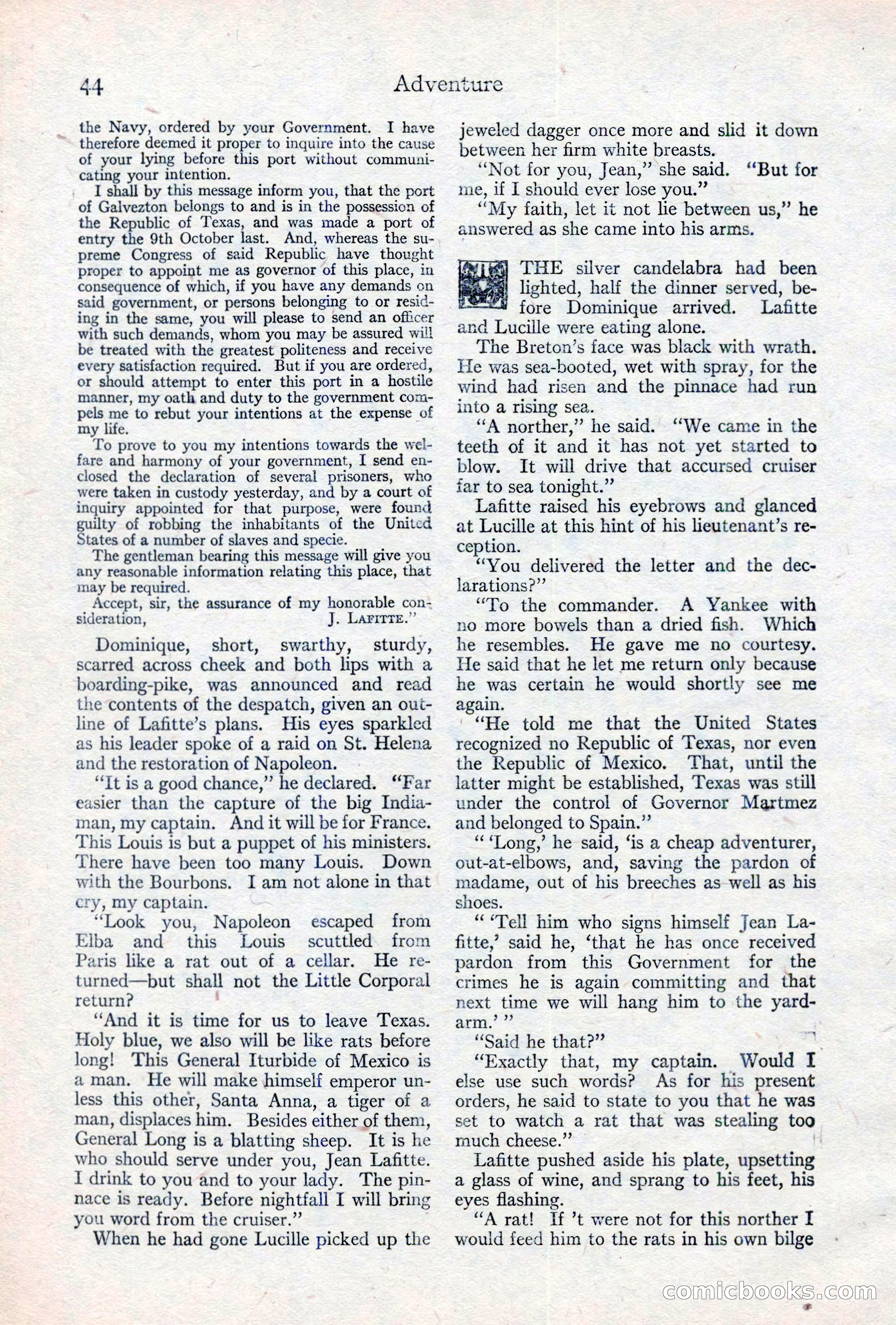 Adventure Magazine, May 10, 1923 — page 54 of 204