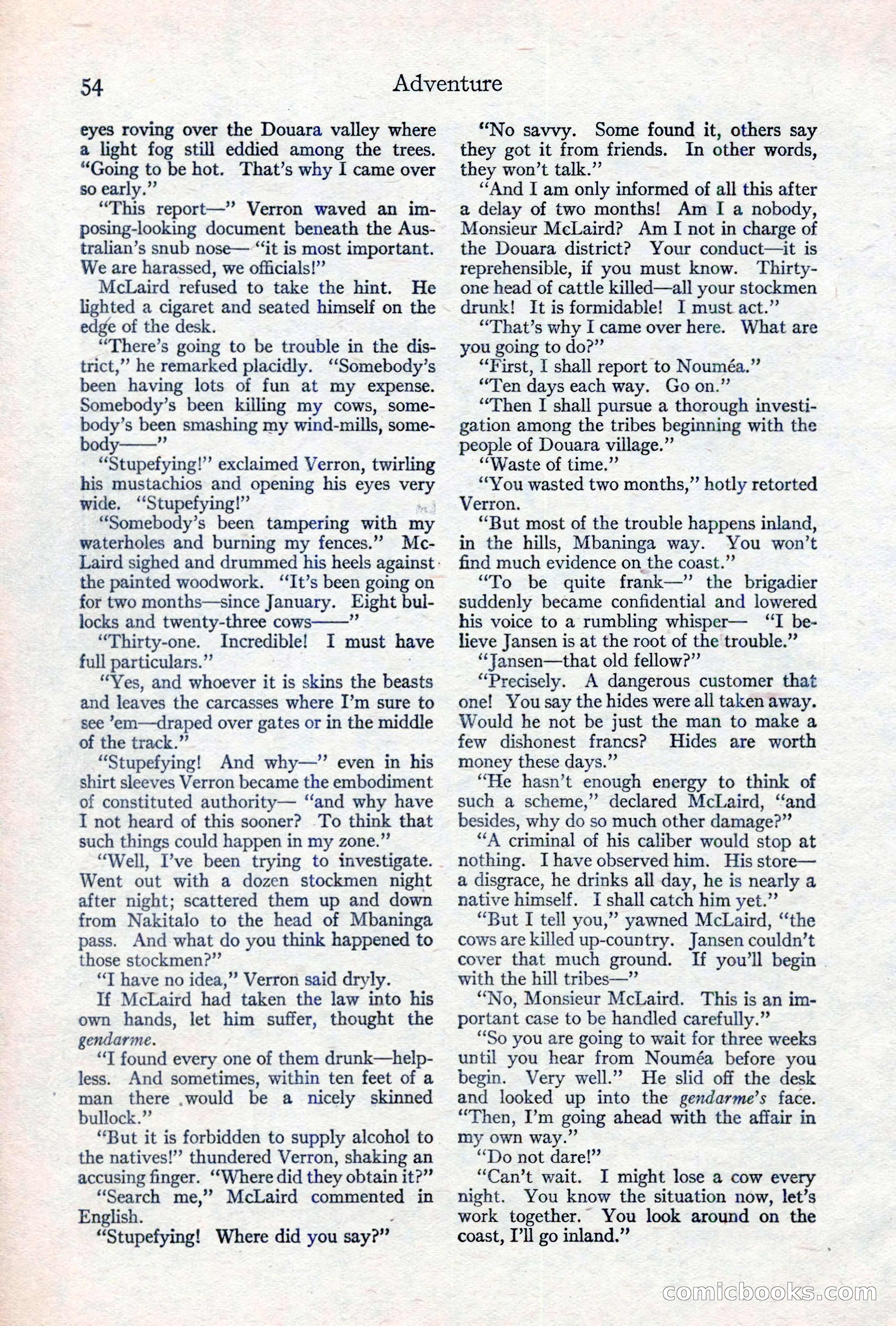 Adventure Magazine, May 10, 1923 — page 64 of 204