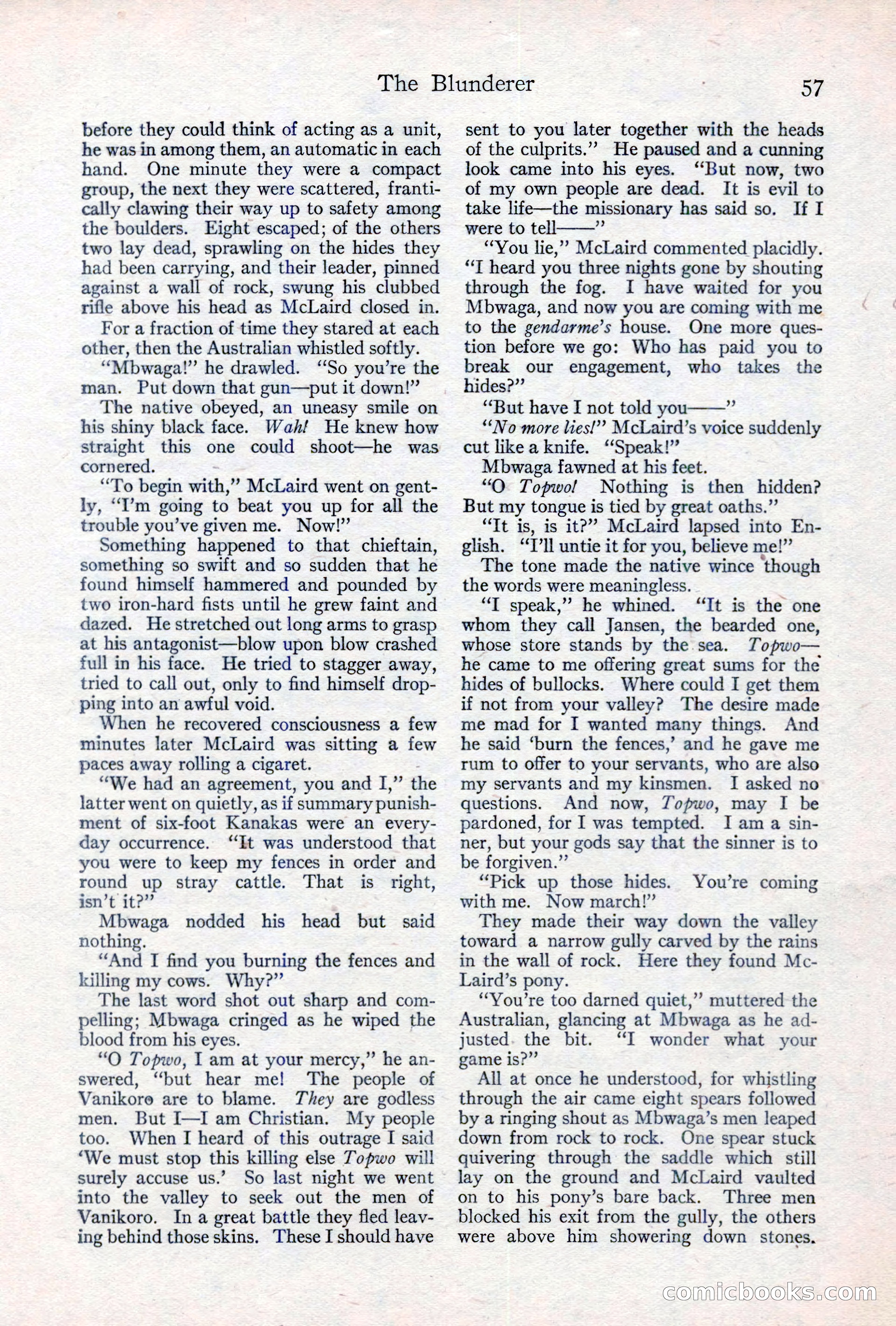 Adventure Magazine, May 10, 1923 — page 67 of 204