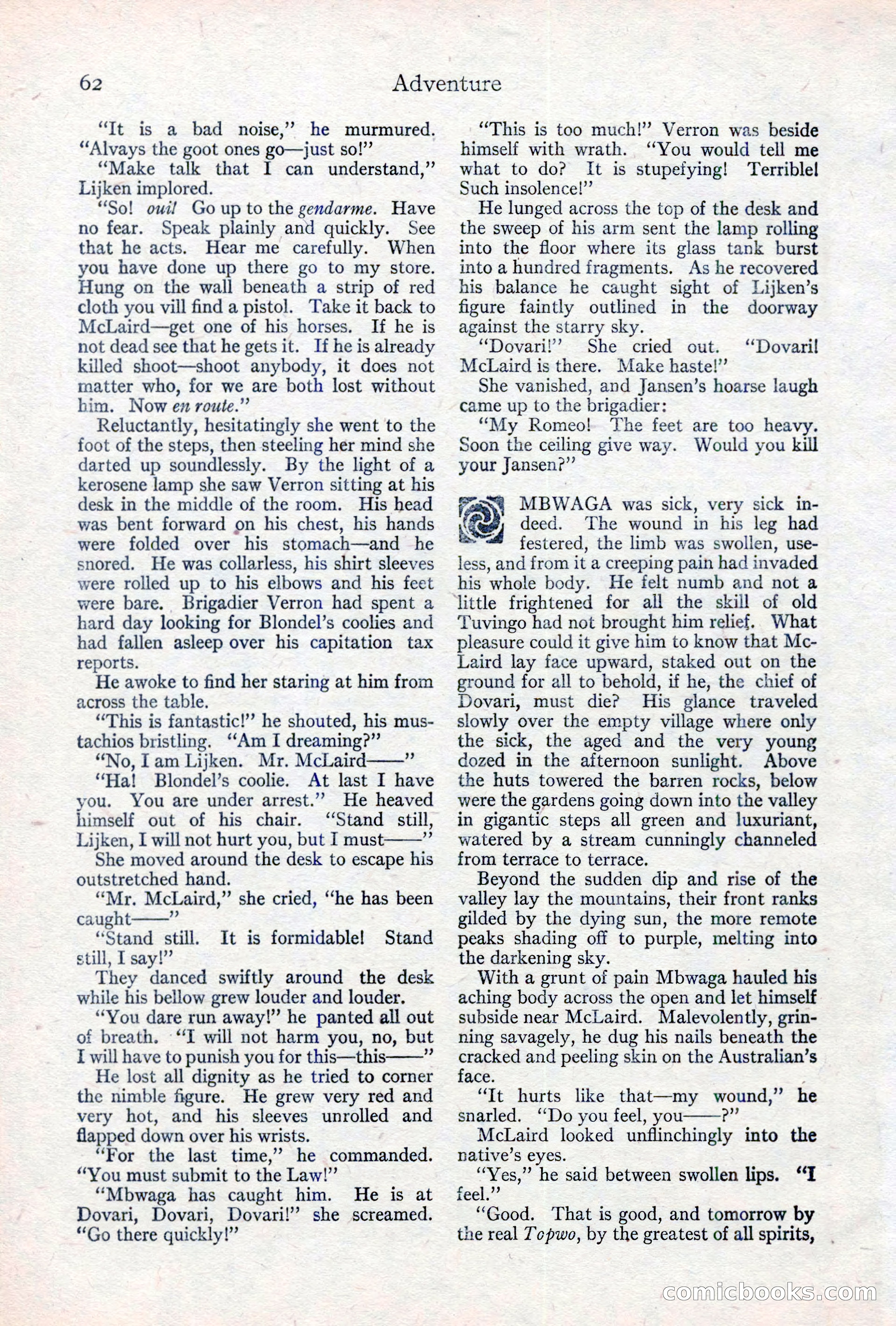 Adventure Magazine, May 10, 1923 — page 72 of 204