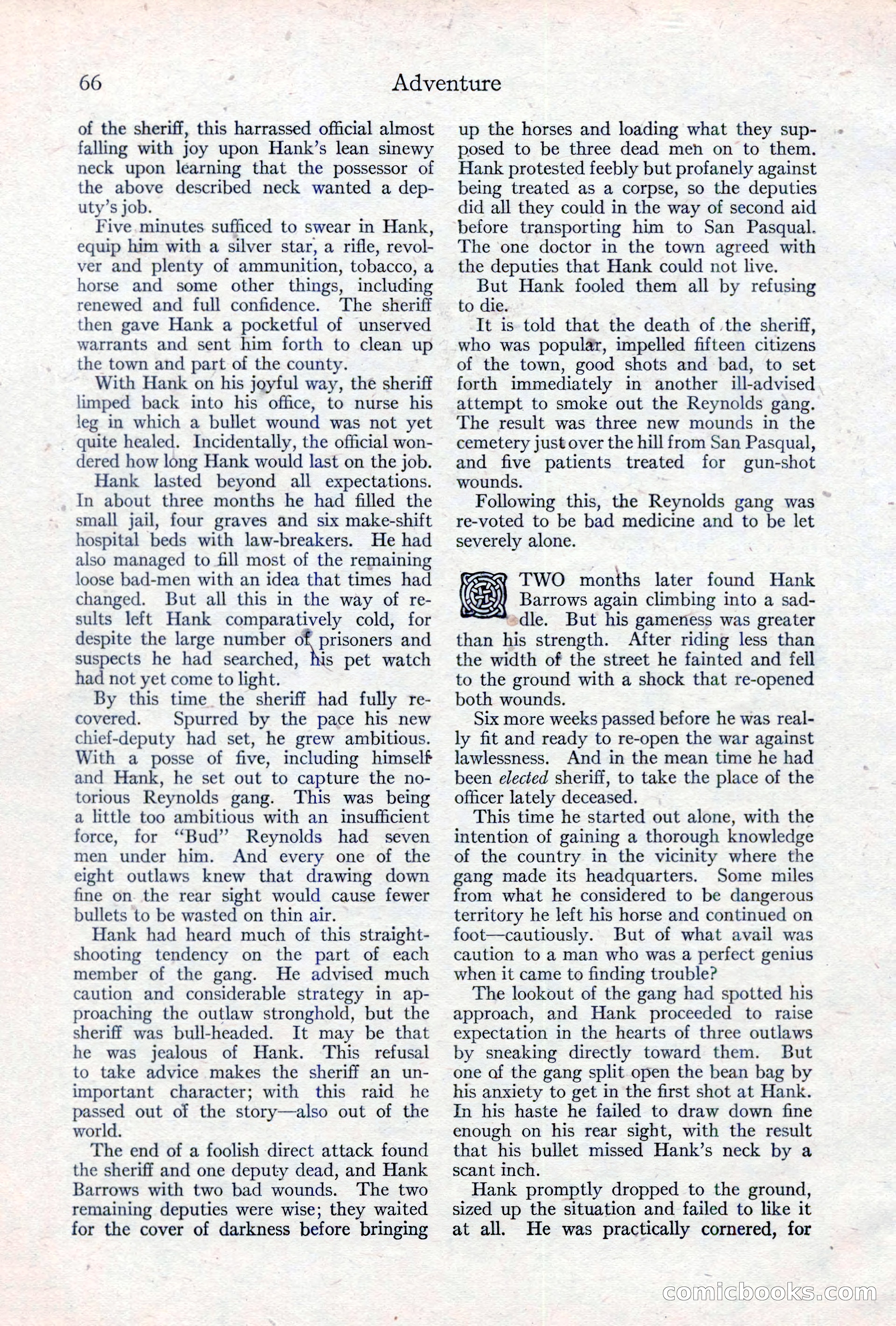 Adventure Magazine, May 10, 1923 — page 76 of 204