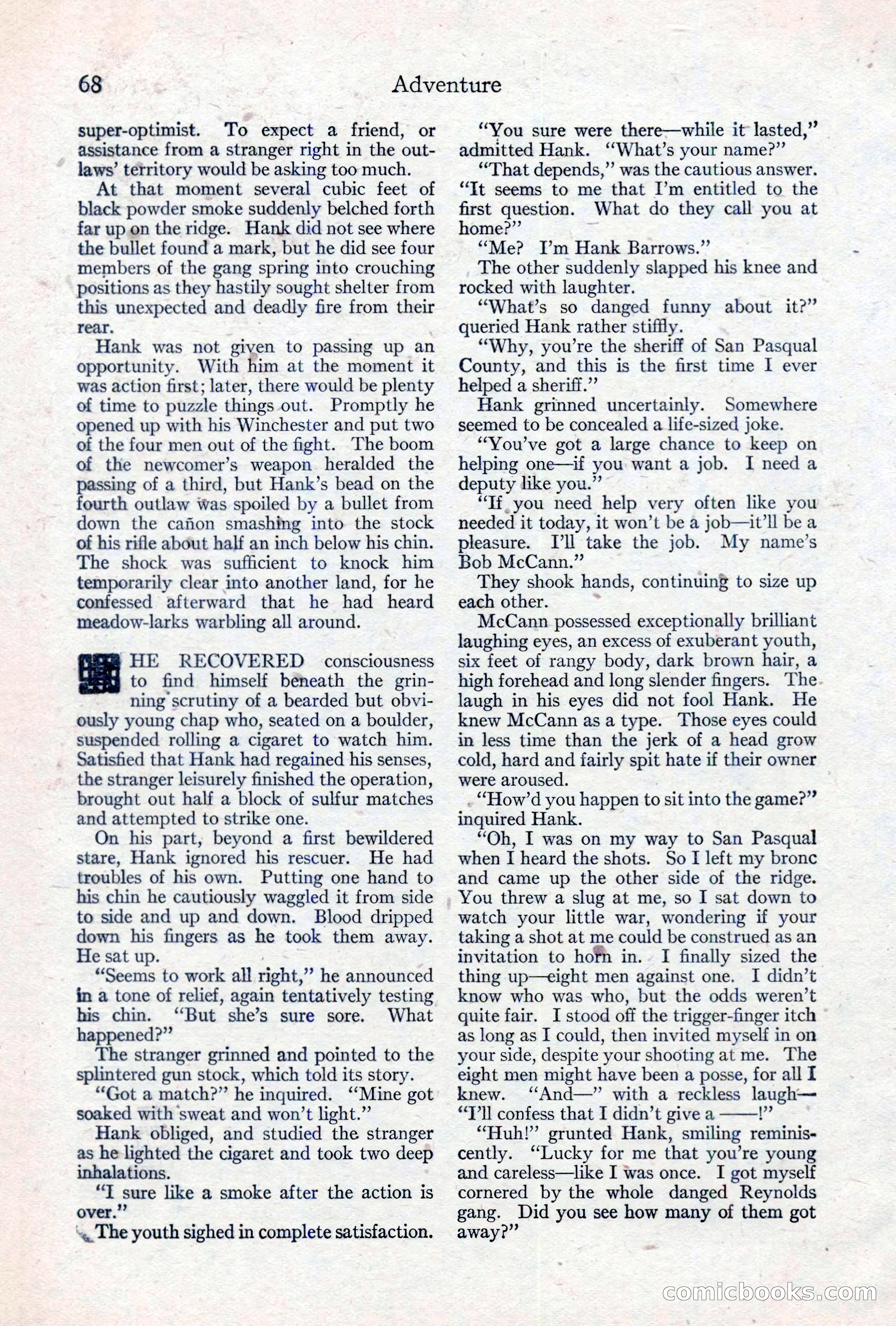 Adventure Magazine, May 10, 1923 — page 78 of 204
