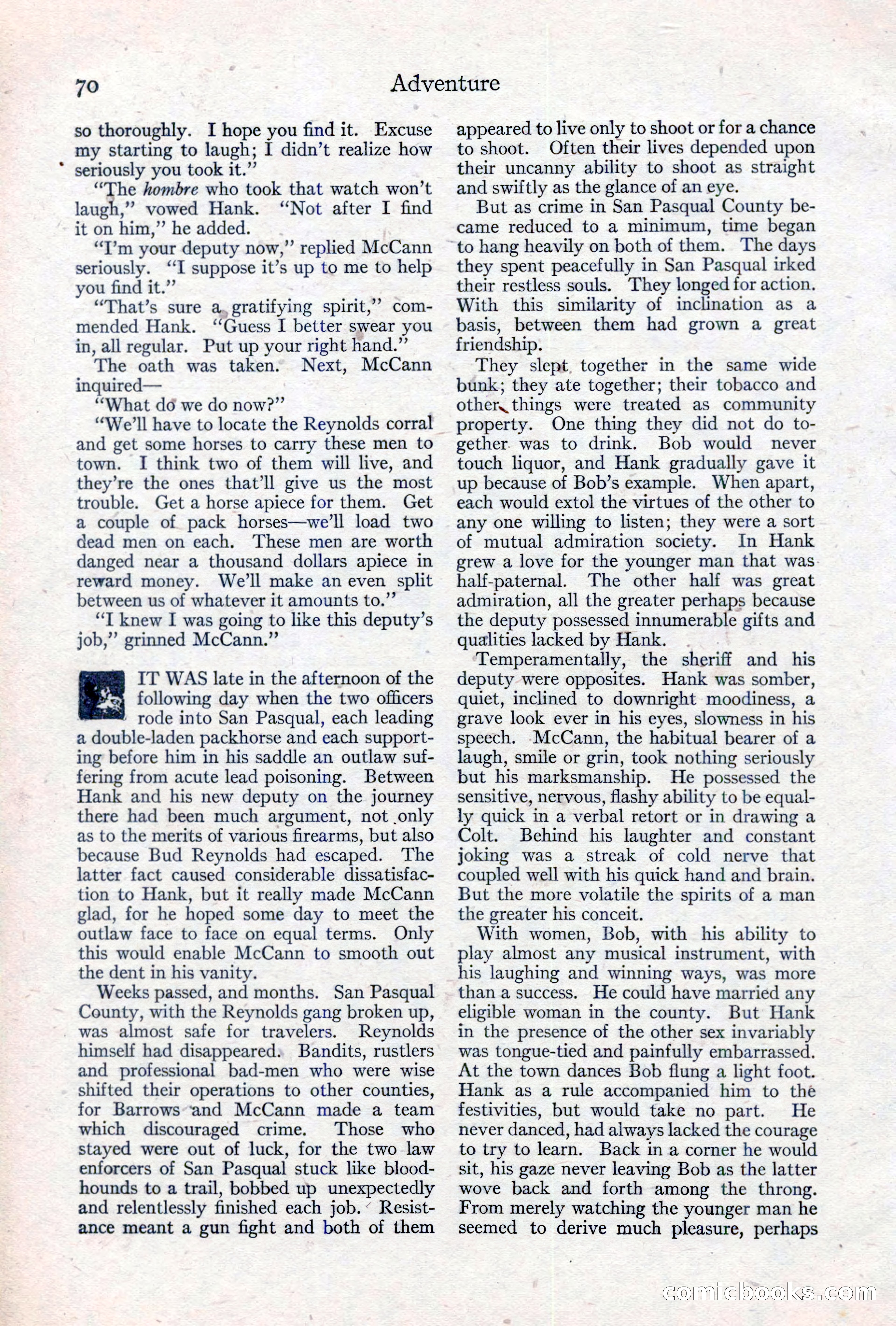 Adventure Magazine, May 10, 1923 — page 80 of 204