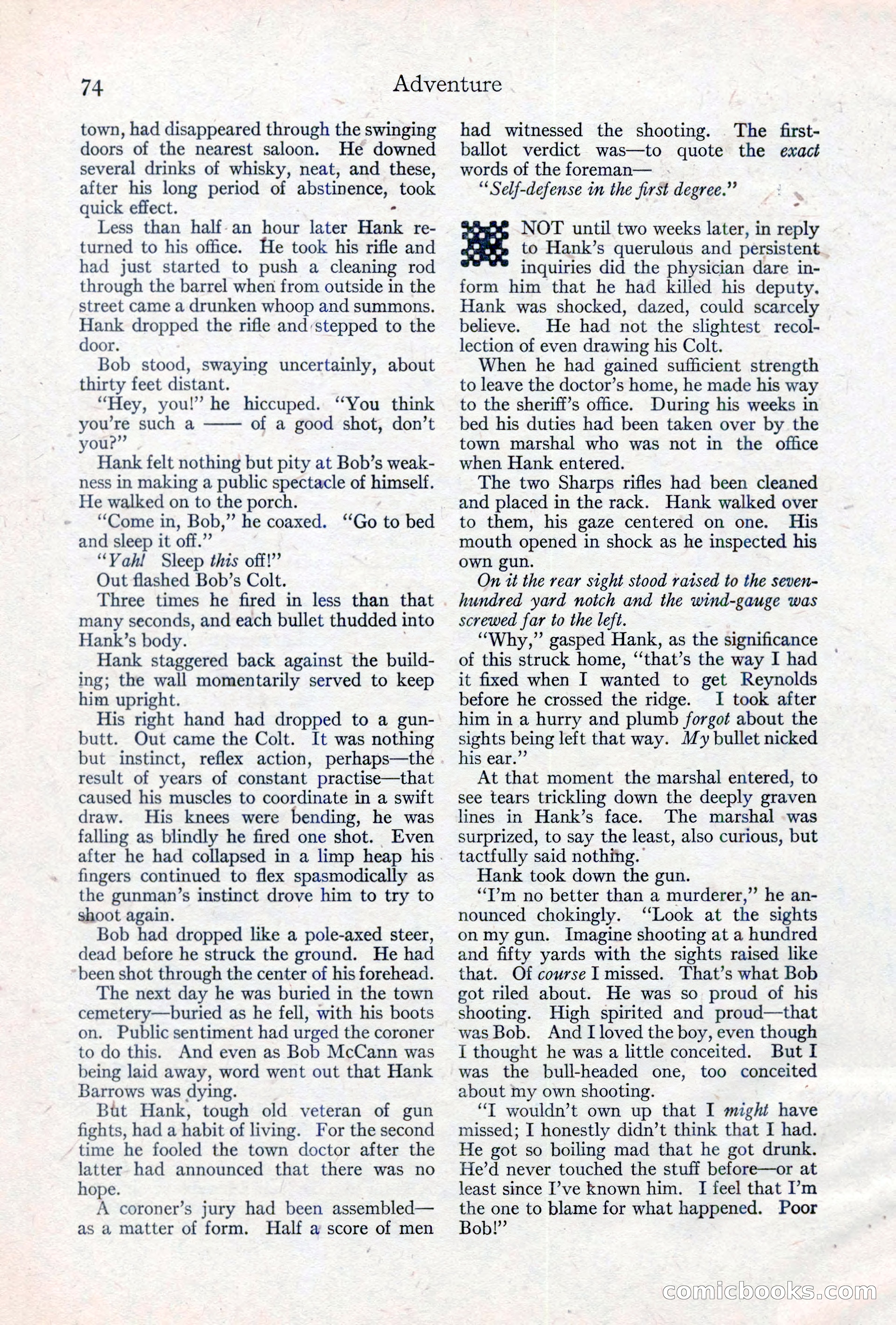 Adventure Magazine, May 10, 1923 — page 84 of 204