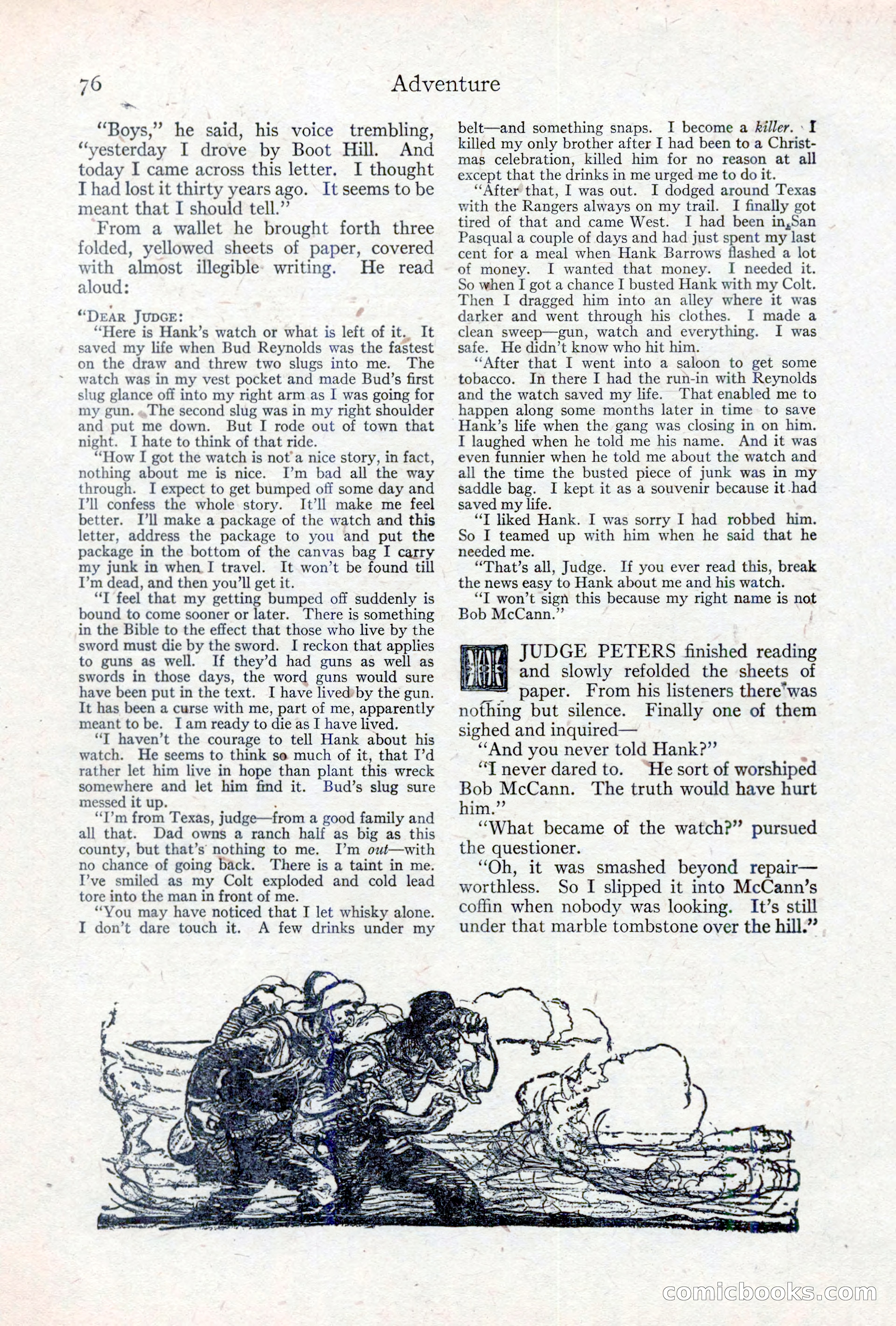 Adventure Magazine, May 10, 1923 — page 86 of 204