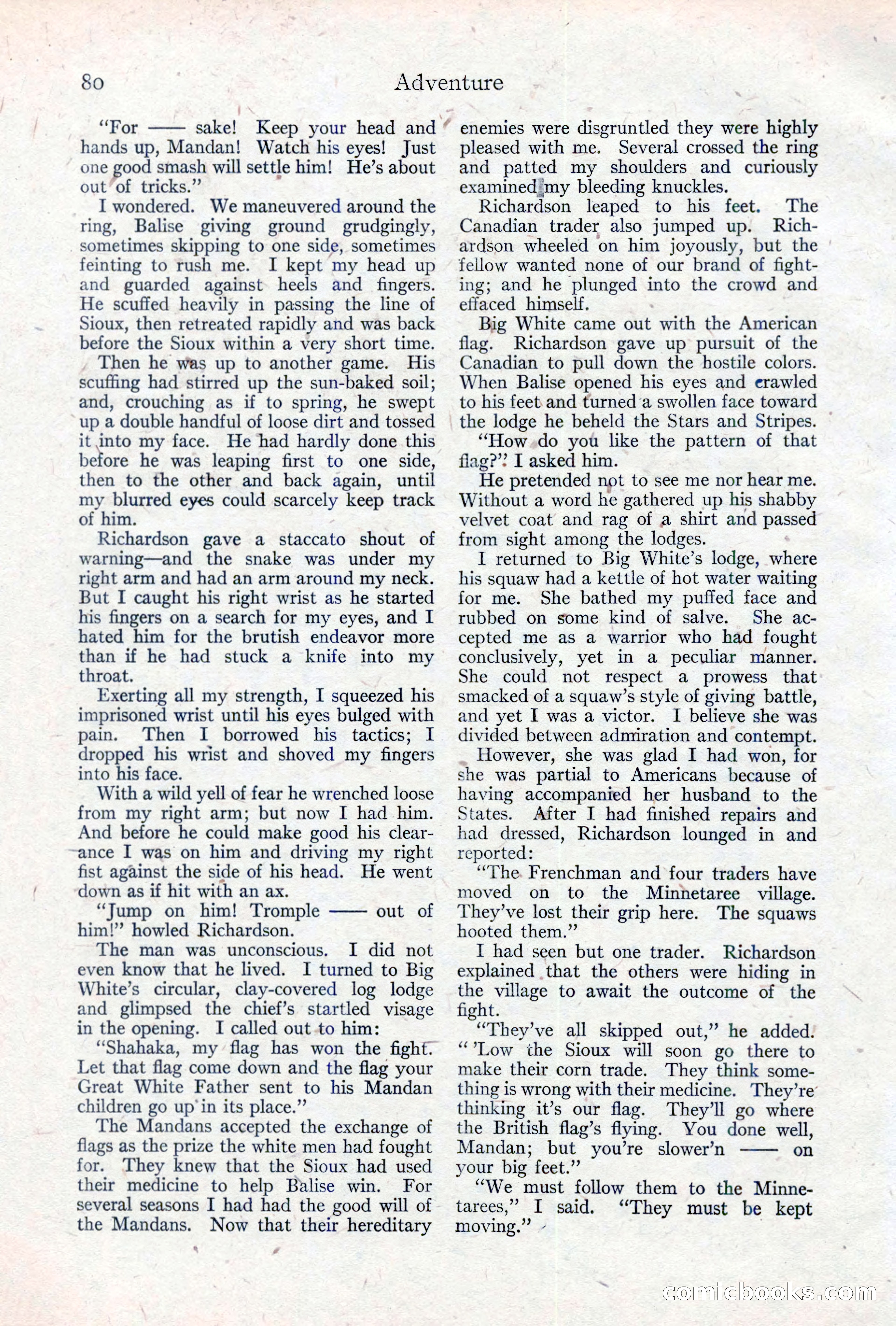 Adventure Magazine, May 10, 1923 — page 90 of 204