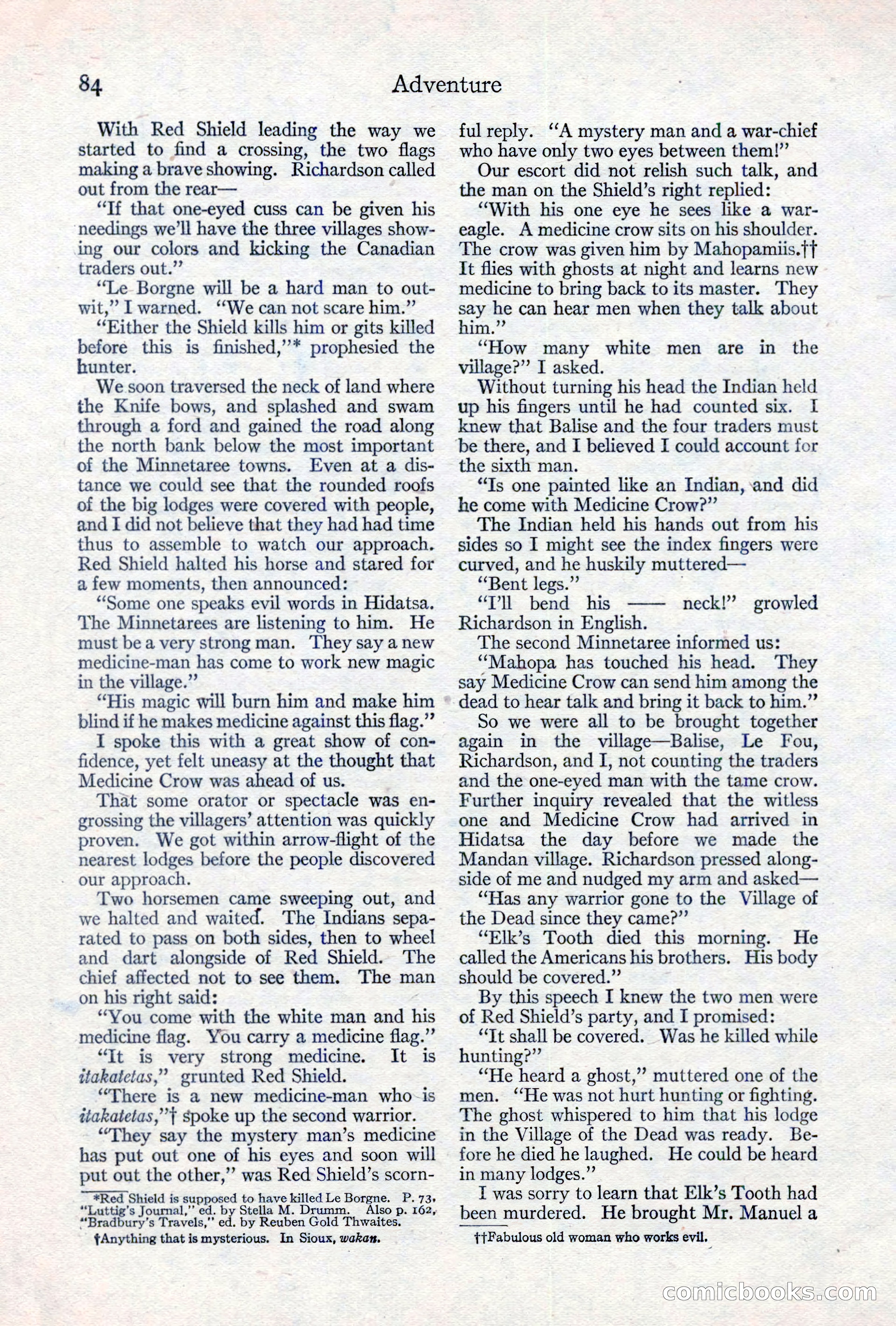 Adventure Magazine, May 10, 1923 — page 94 of 204