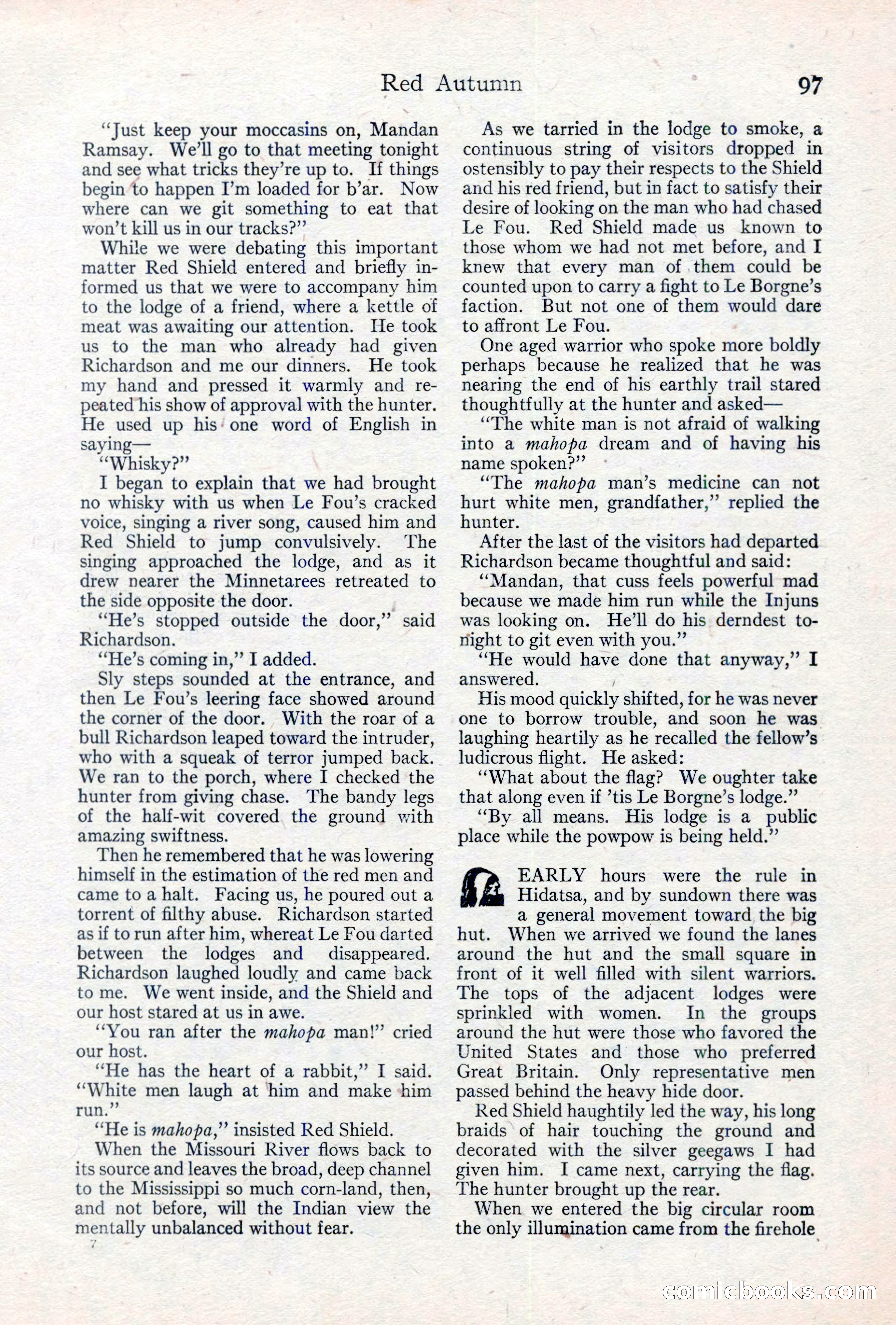 Adventure Magazine, May 10, 1923 — page 107 of 204