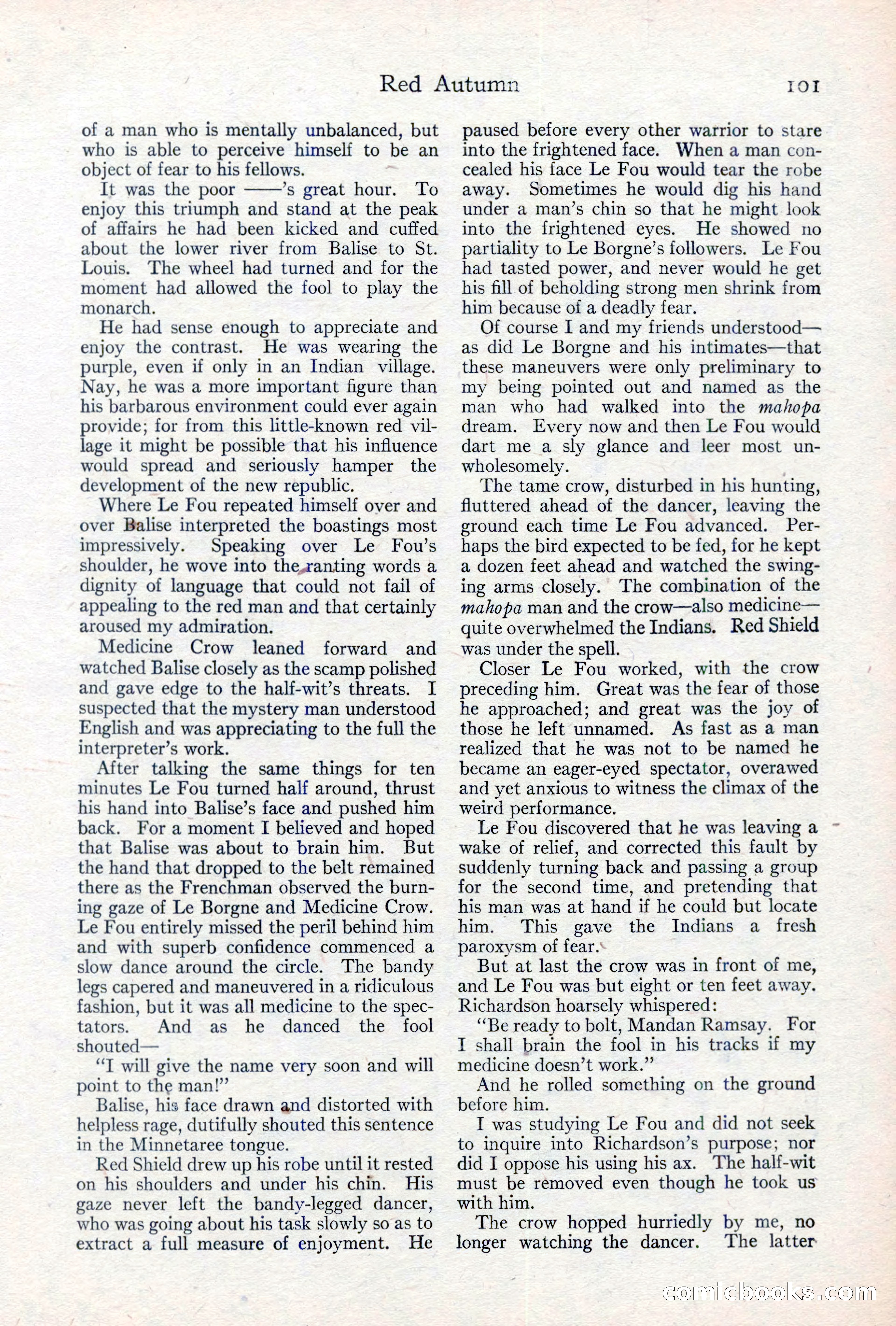 Adventure Magazine, May 10, 1923 — page 111 of 204