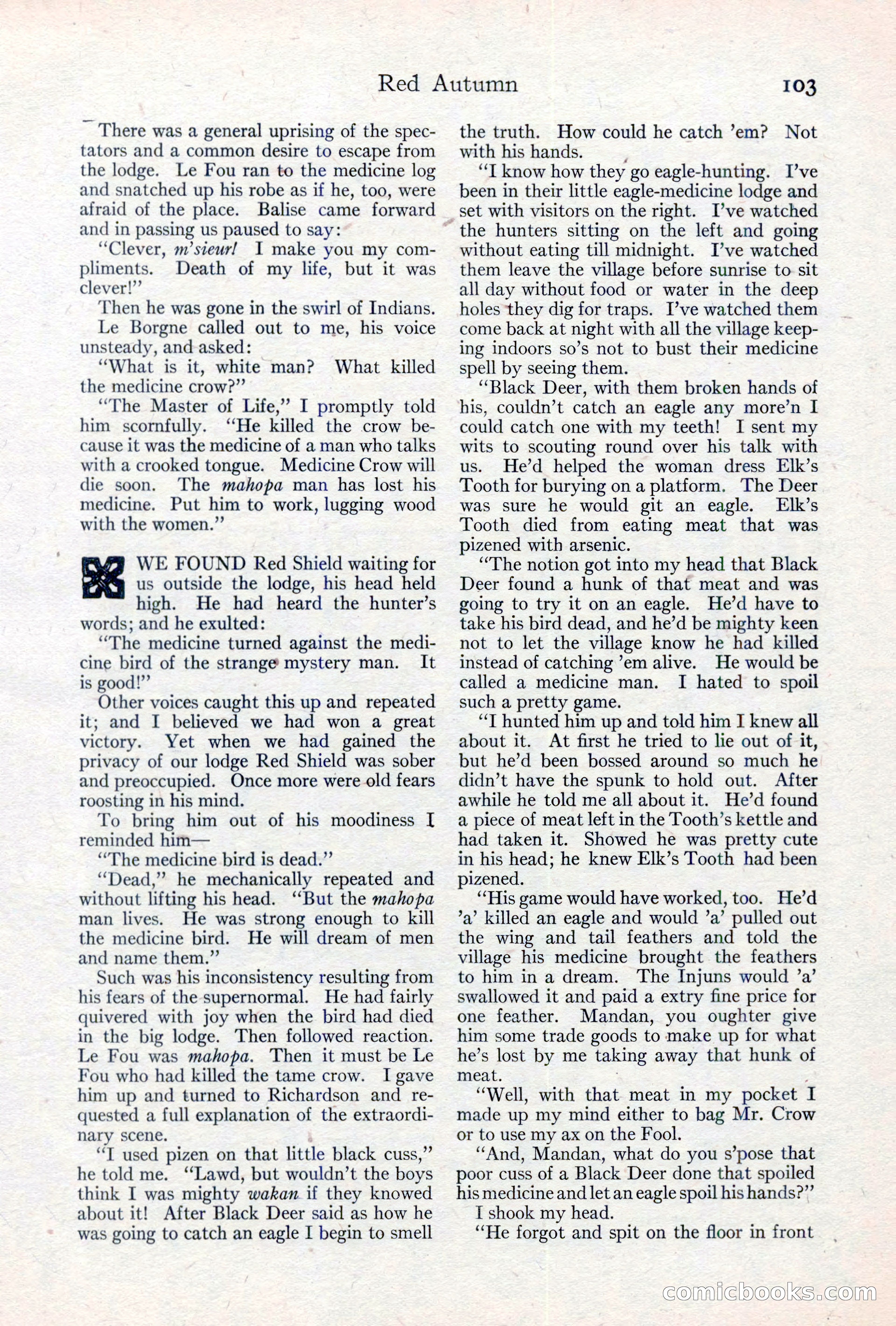 Adventure Magazine, May 10, 1923 — page 113 of 204