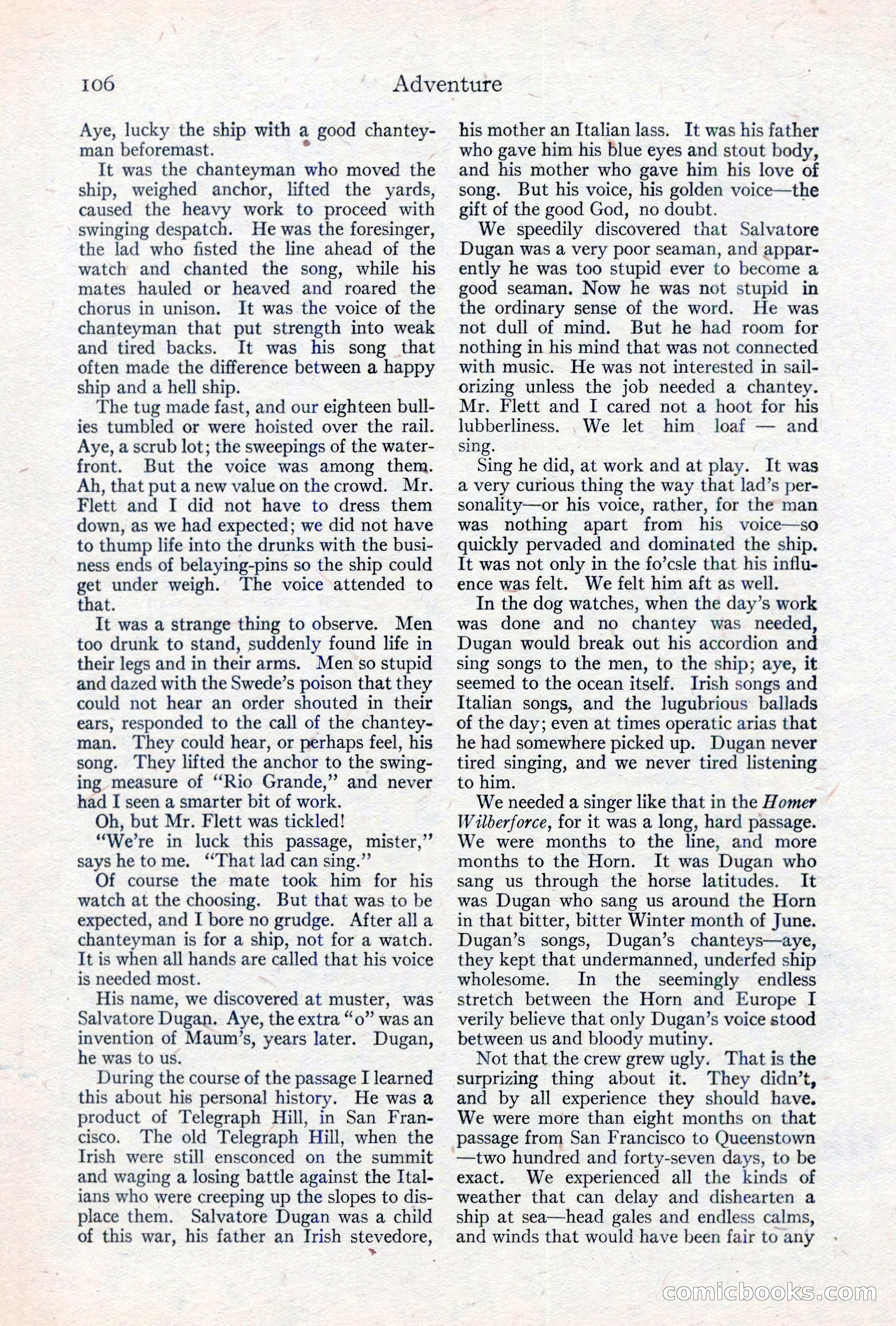 Adventure Magazine, May 10, 1923 — page 116 of 204