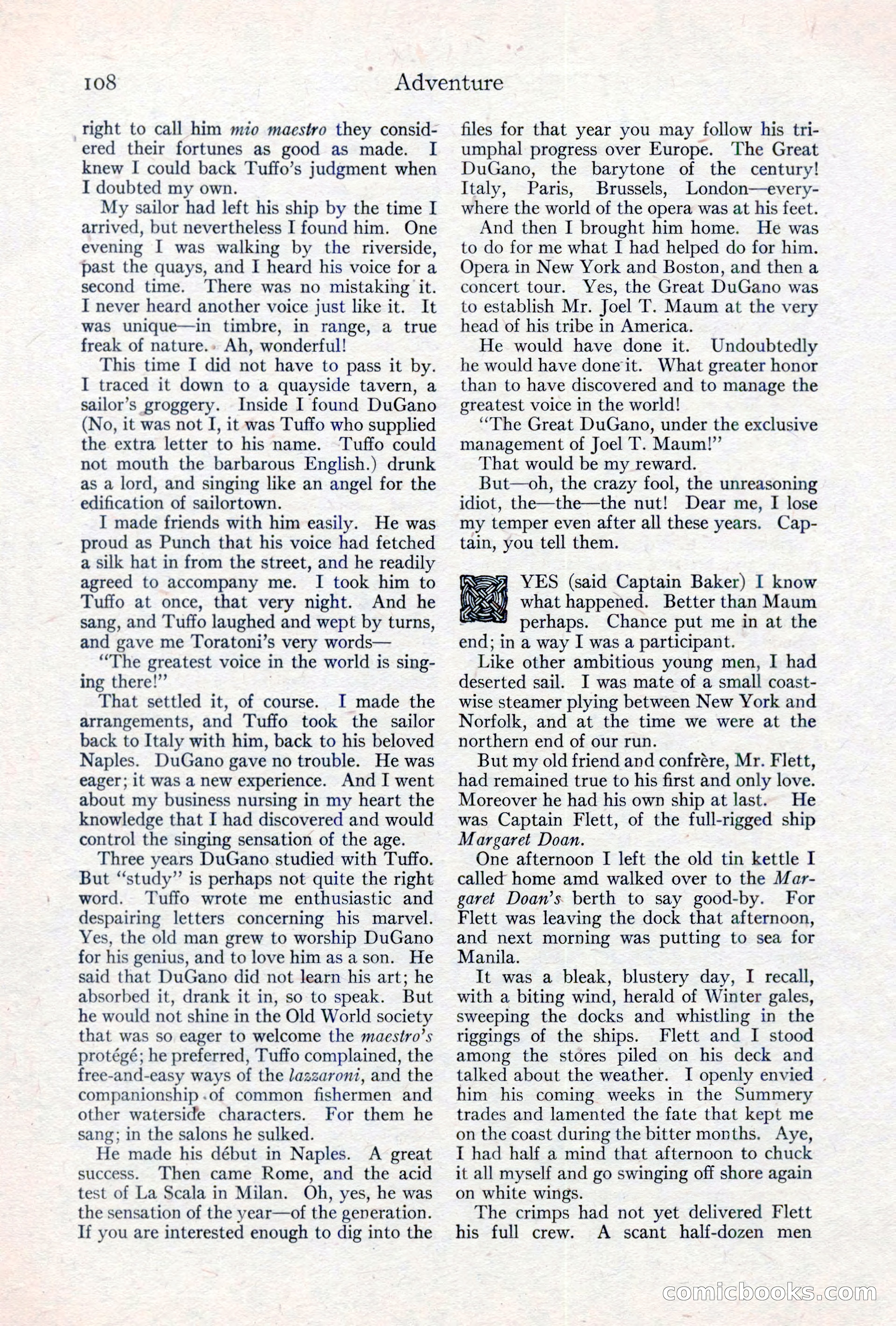 Adventure Magazine, May 10, 1923 — page 118 of 204