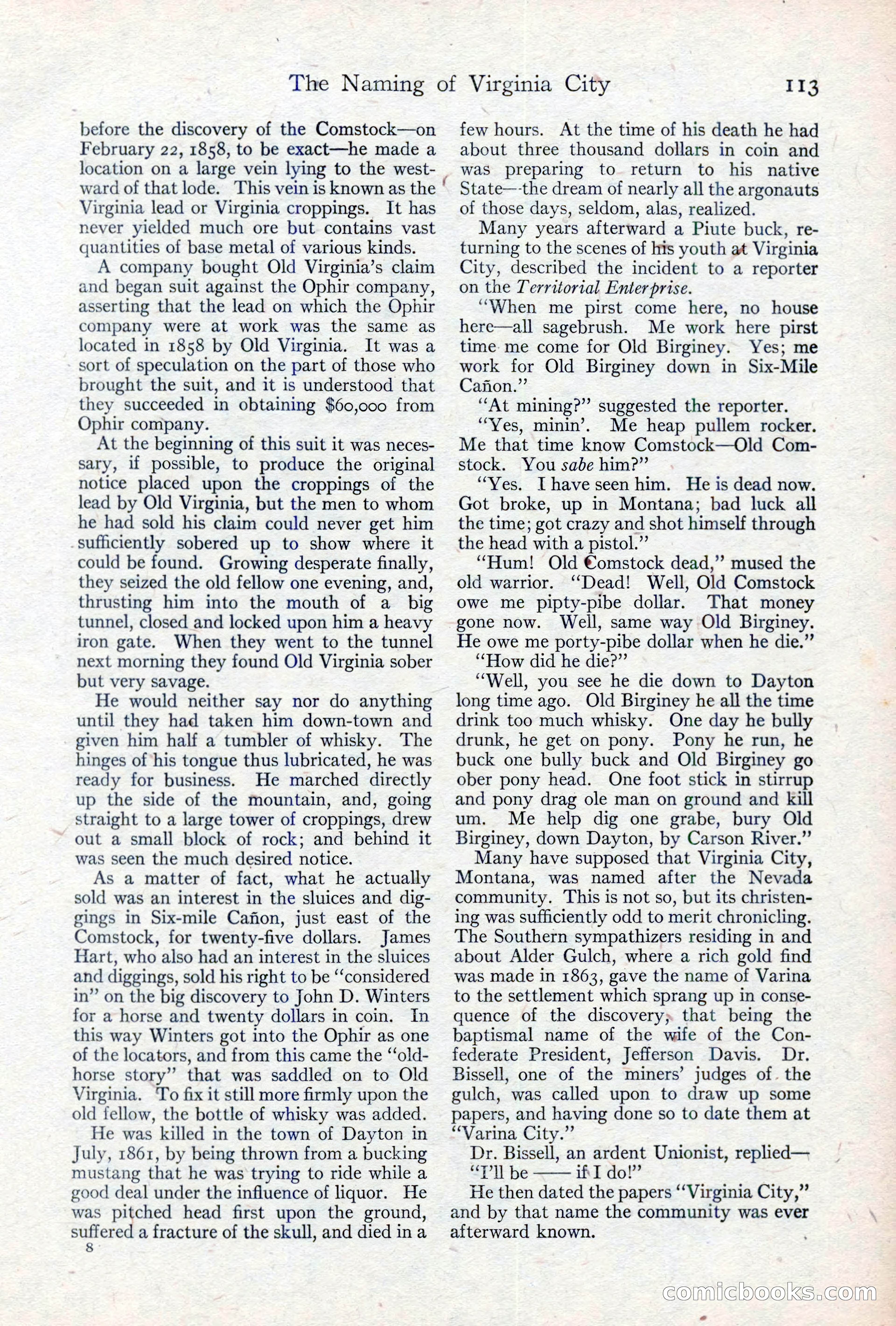 Adventure Magazine, May 10, 1923 — page 123 of 204