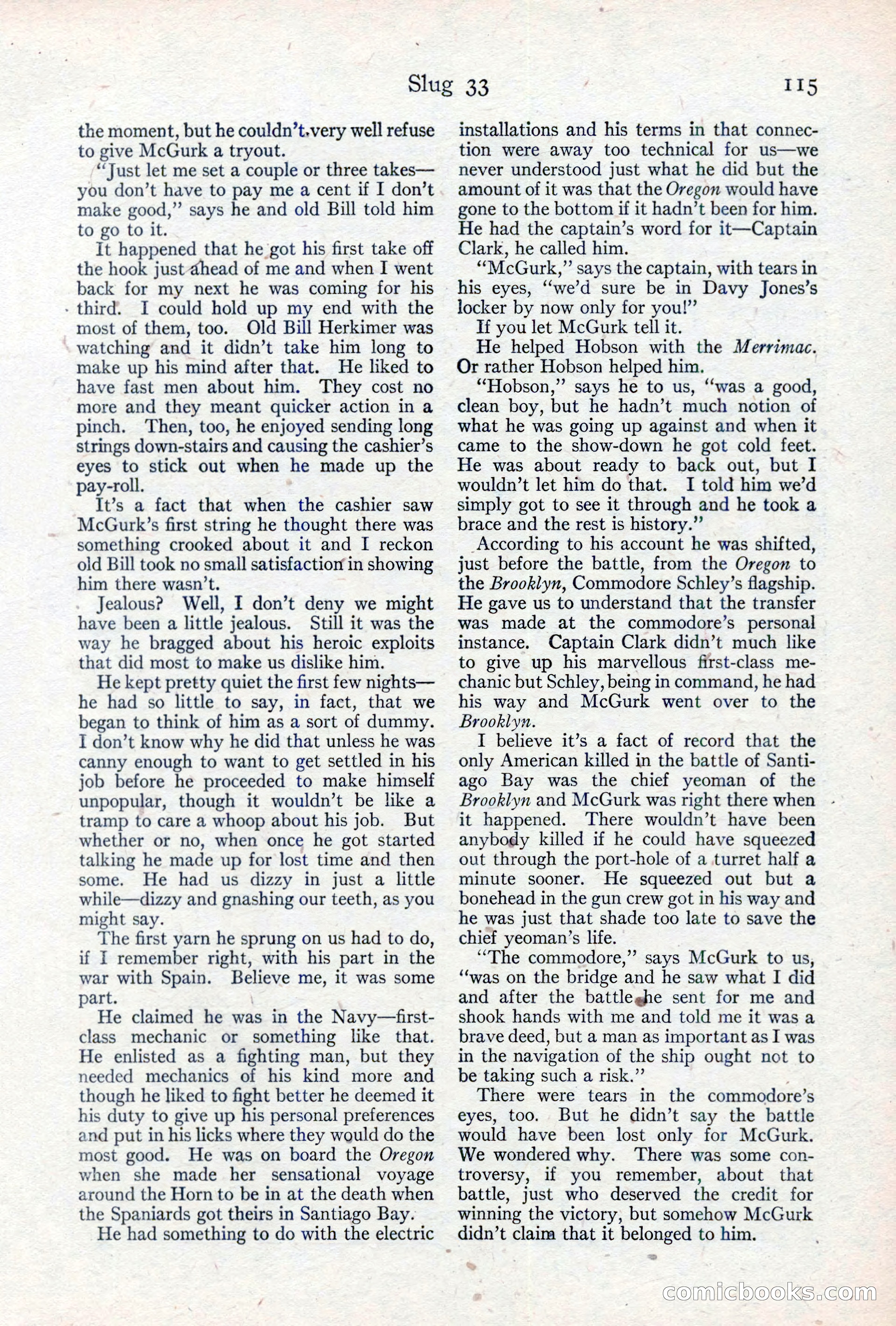 Adventure Magazine, May 10, 1923 — page 125 of 204