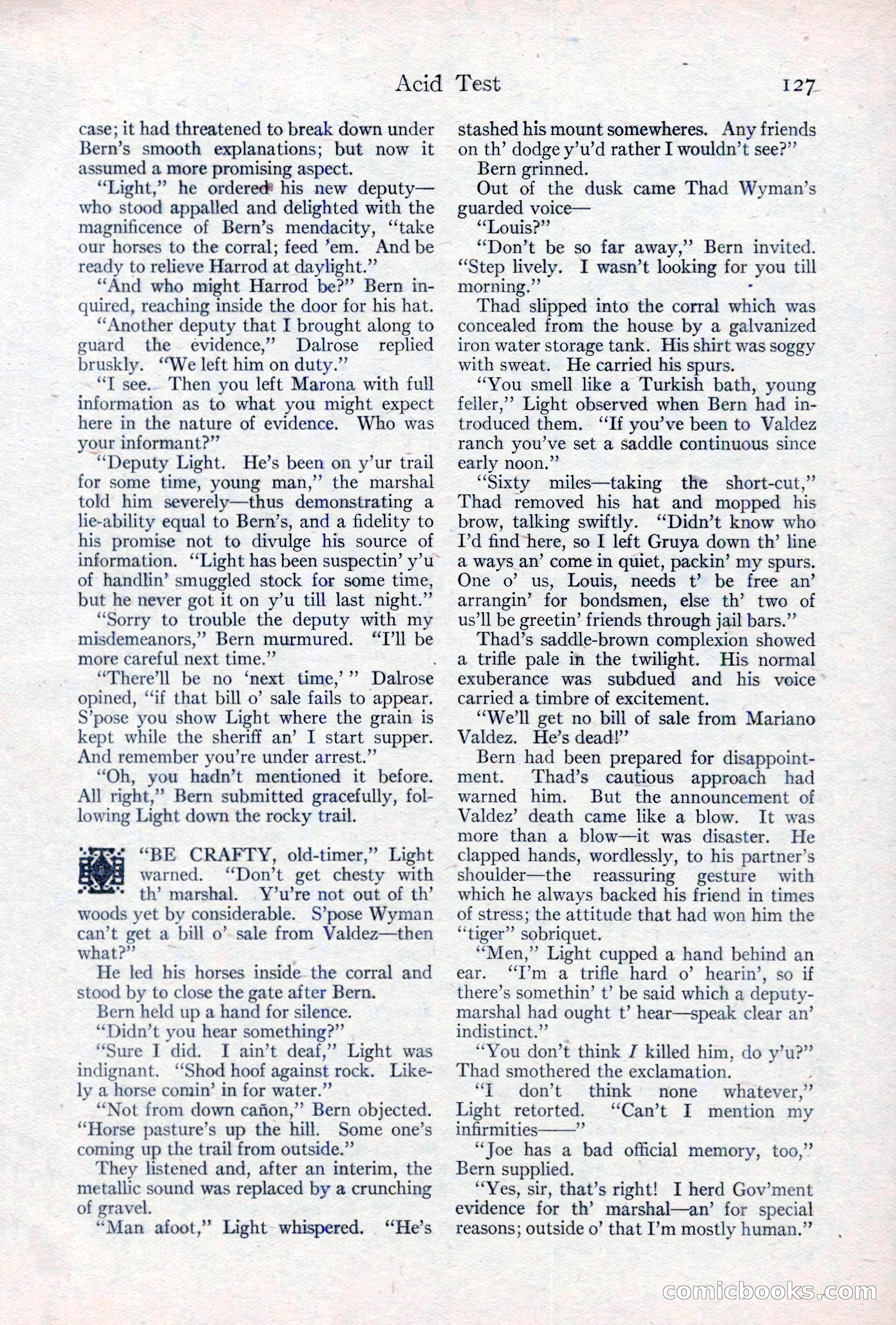 Adventure Magazine, May 10, 1923 — page 137 of 204