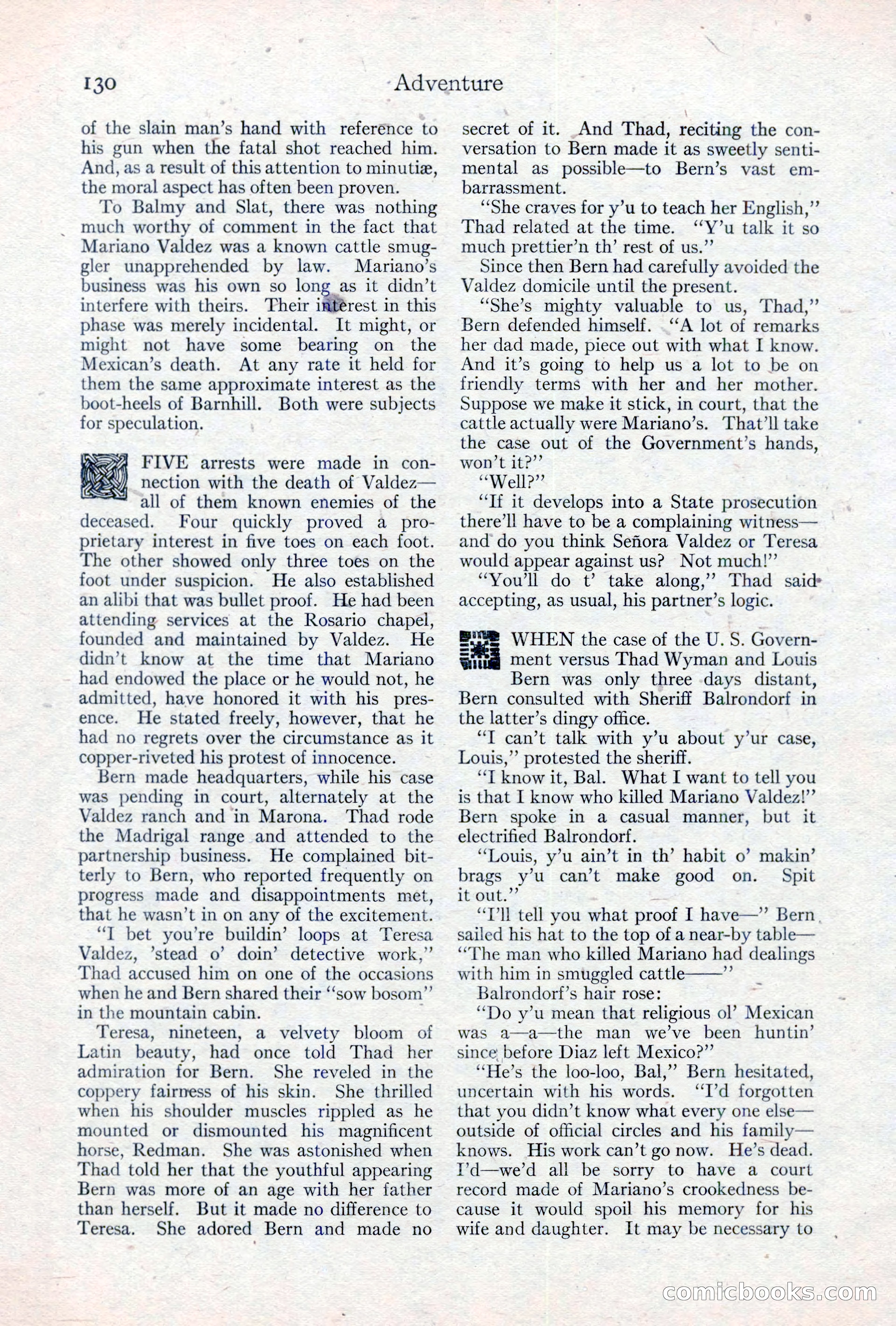Adventure Magazine, May 10, 1923 — page 140 of 204