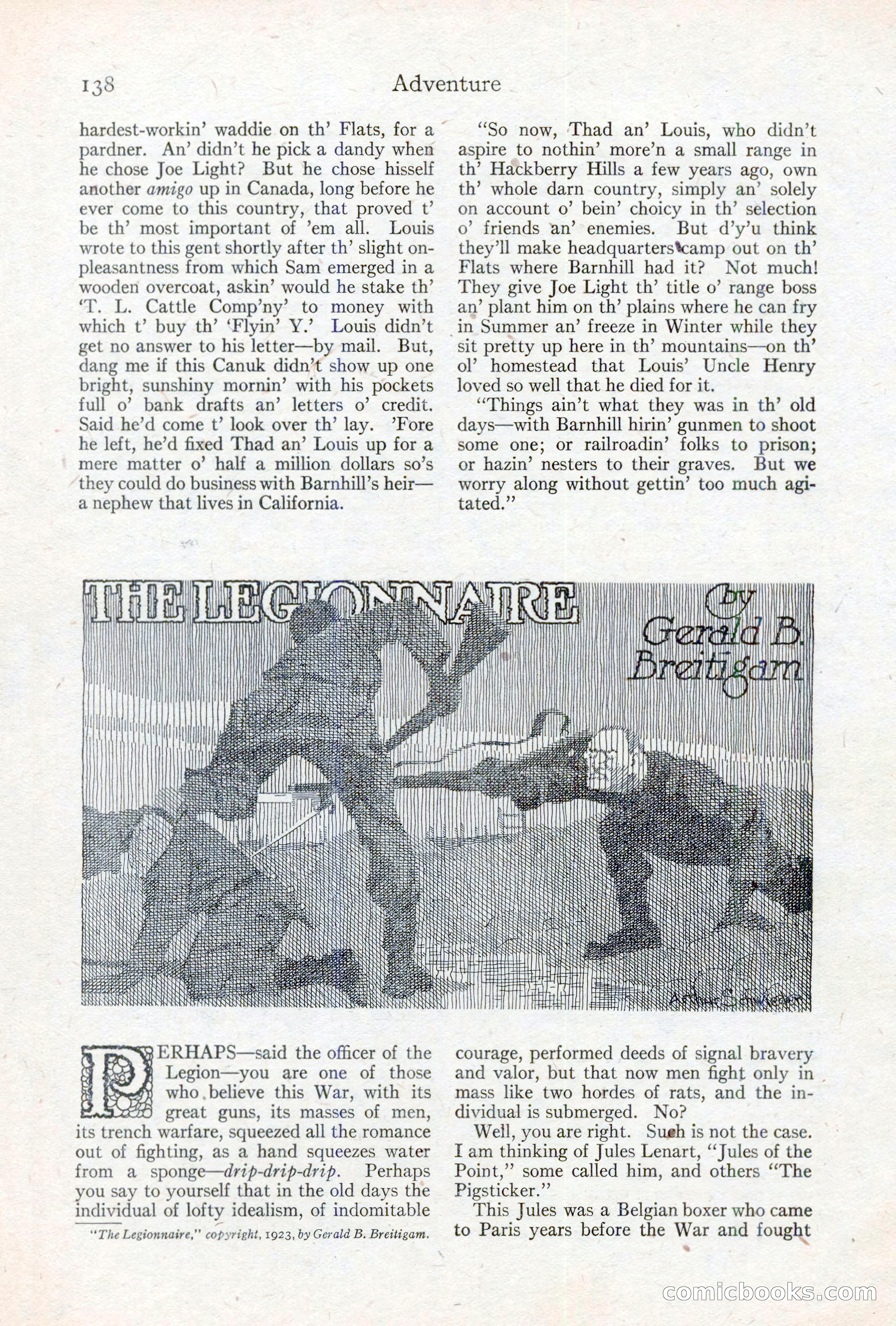 Adventure Magazine, May 10, 1923 — page 148 of 204