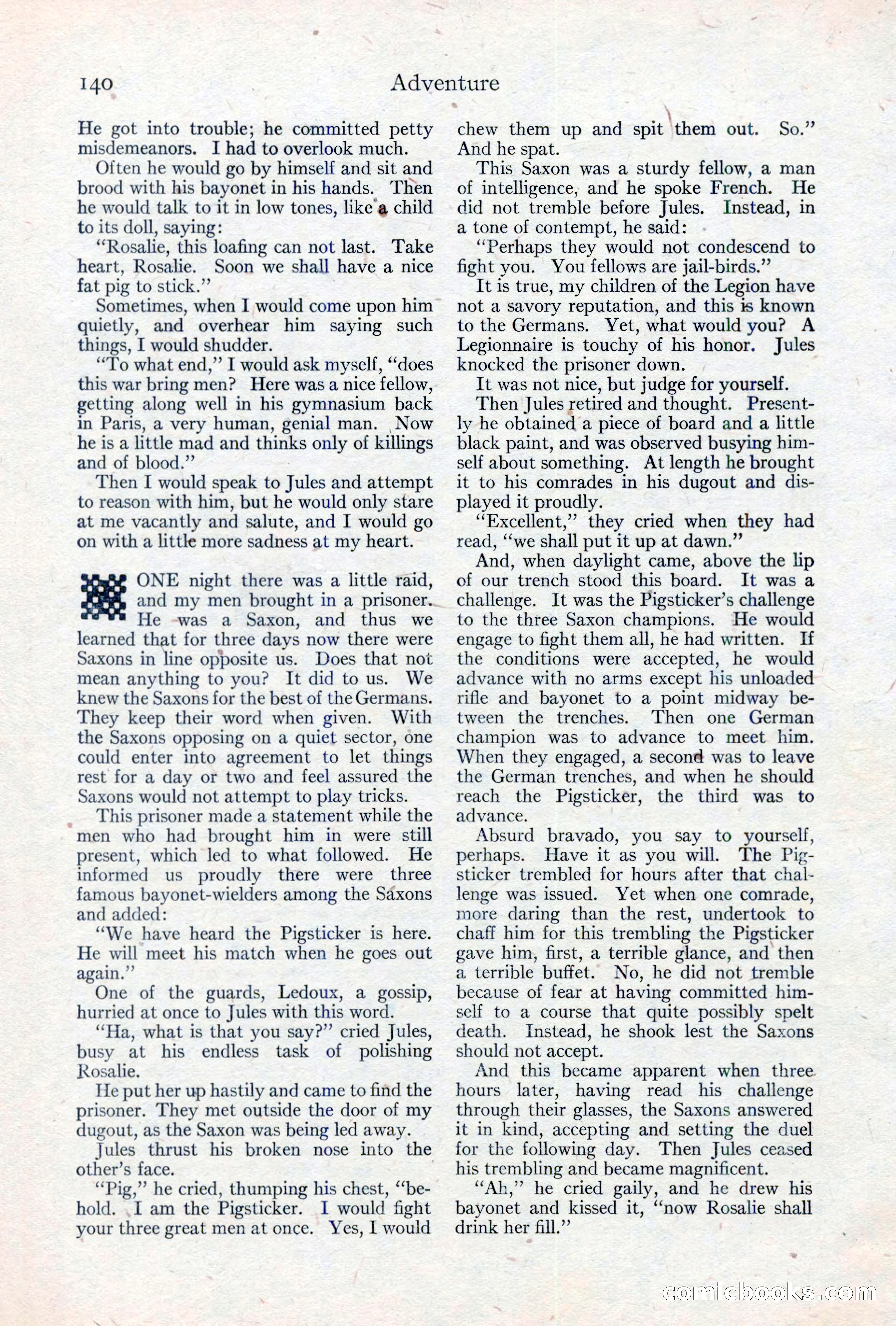 Adventure Magazine, May 10, 1923 — page 150 of 204