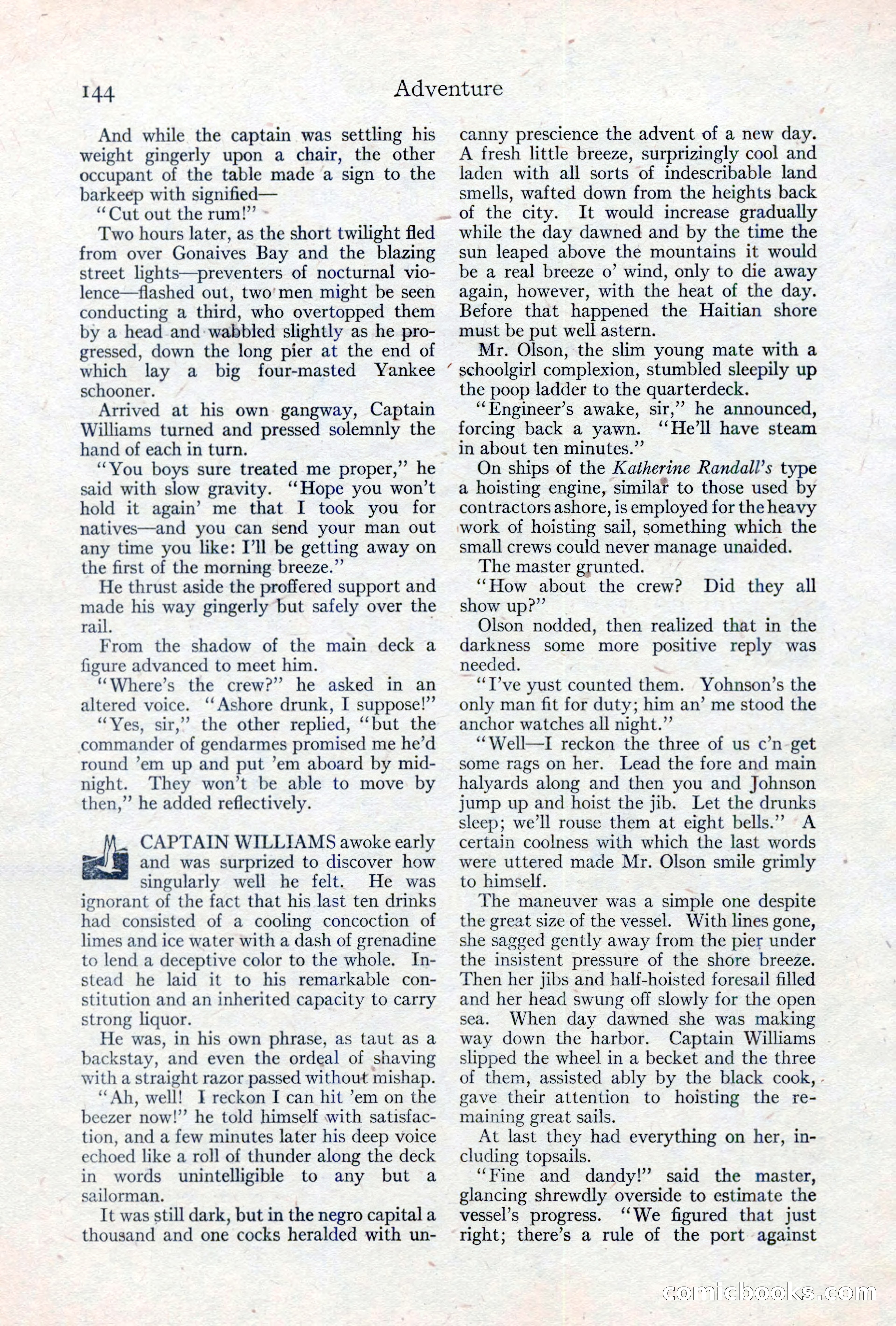 Adventure Magazine, May 10, 1923 — page 154 of 204