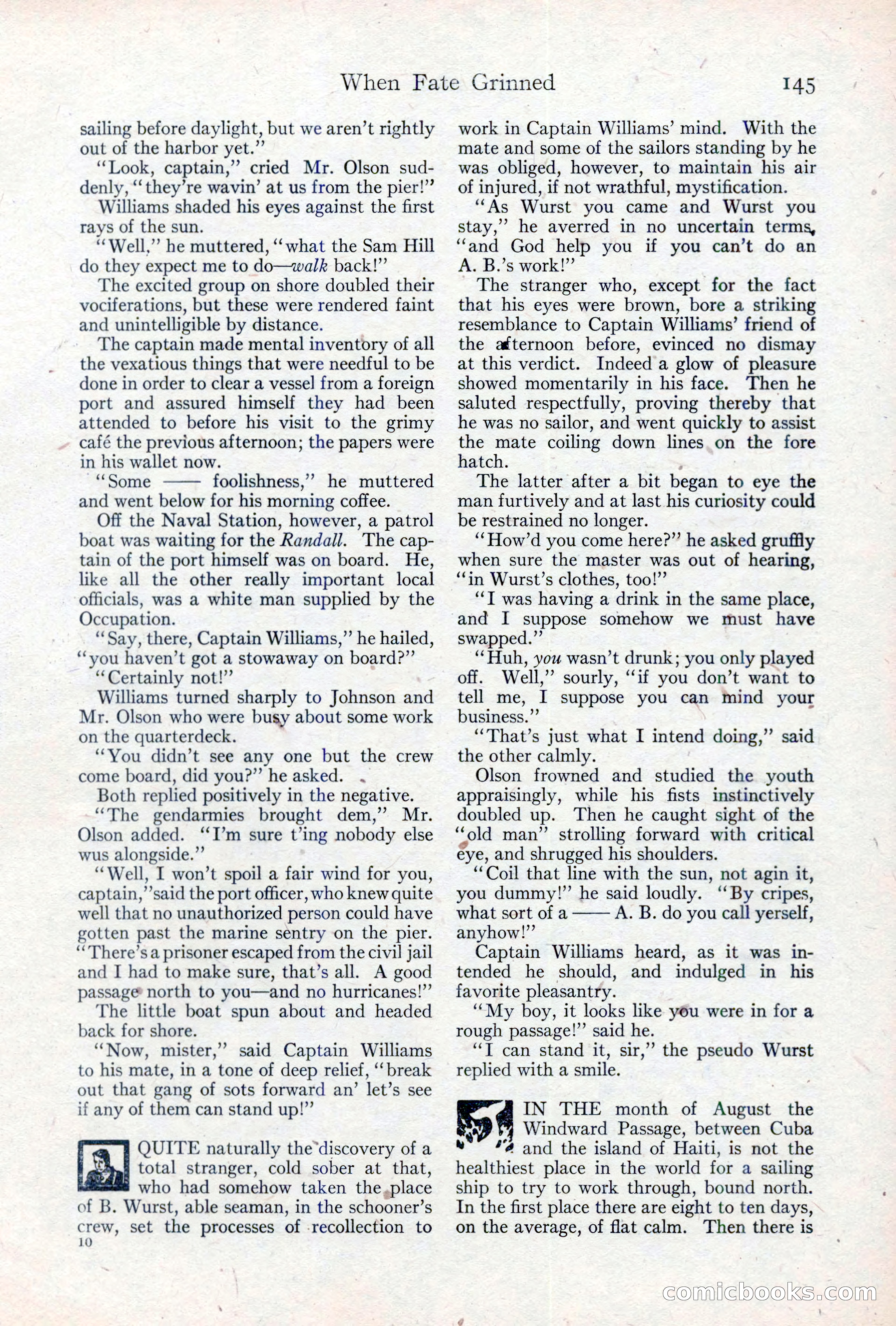 Adventure Magazine, May 10, 1923 — page 155 of 204