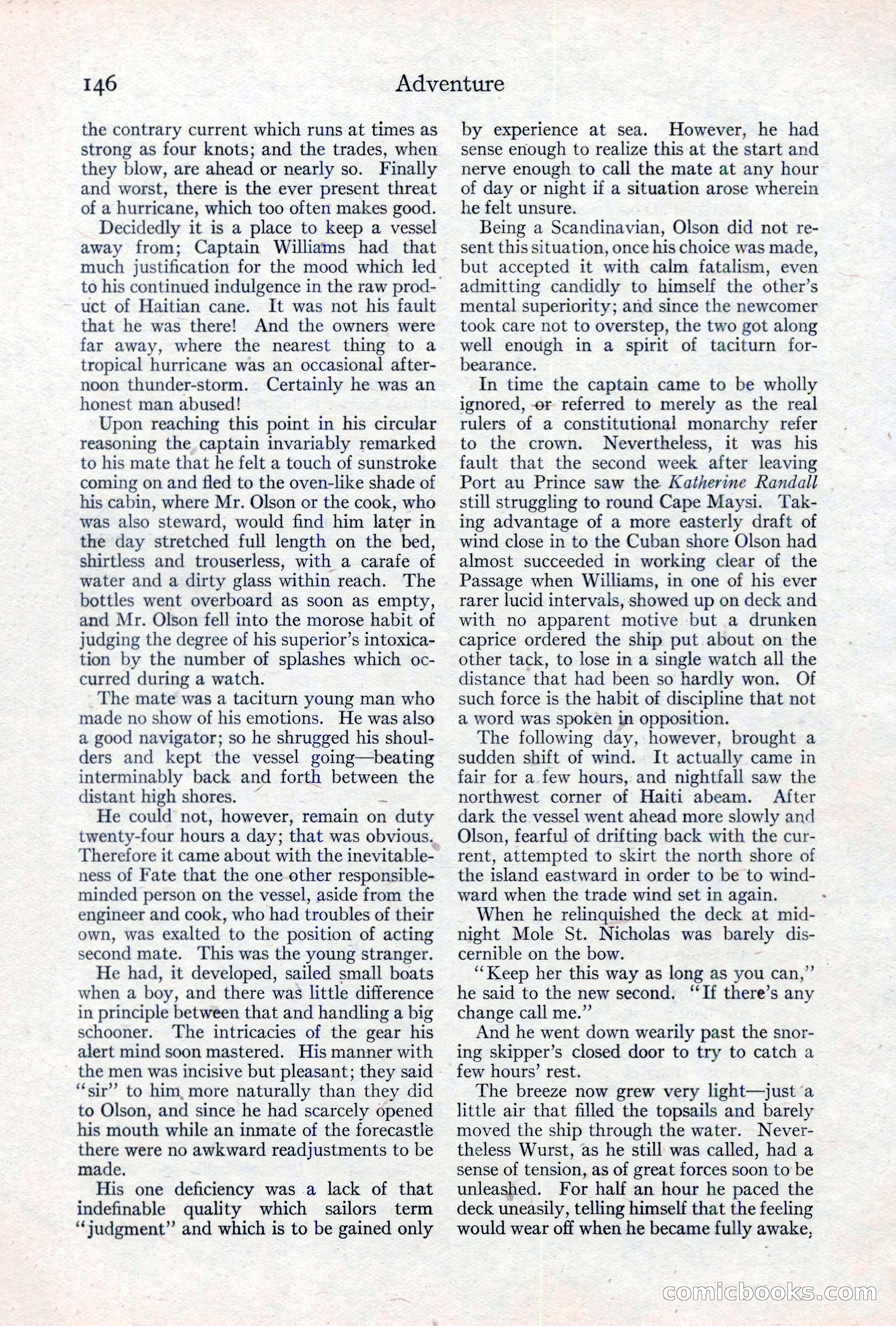 Adventure Magazine, May 10, 1923 — page 156 of 204