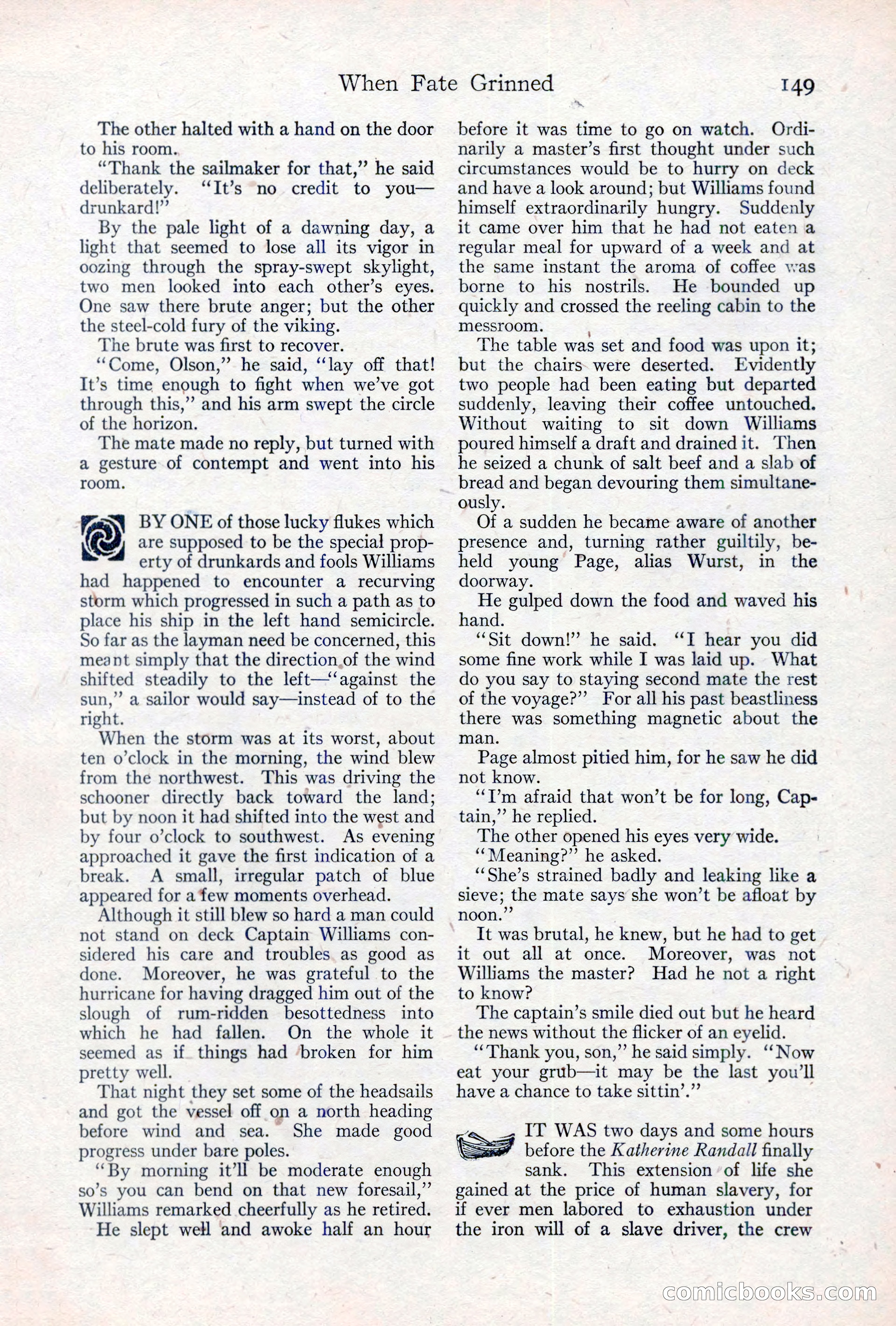 Adventure Magazine, May 10, 1923 — page 159 of 204