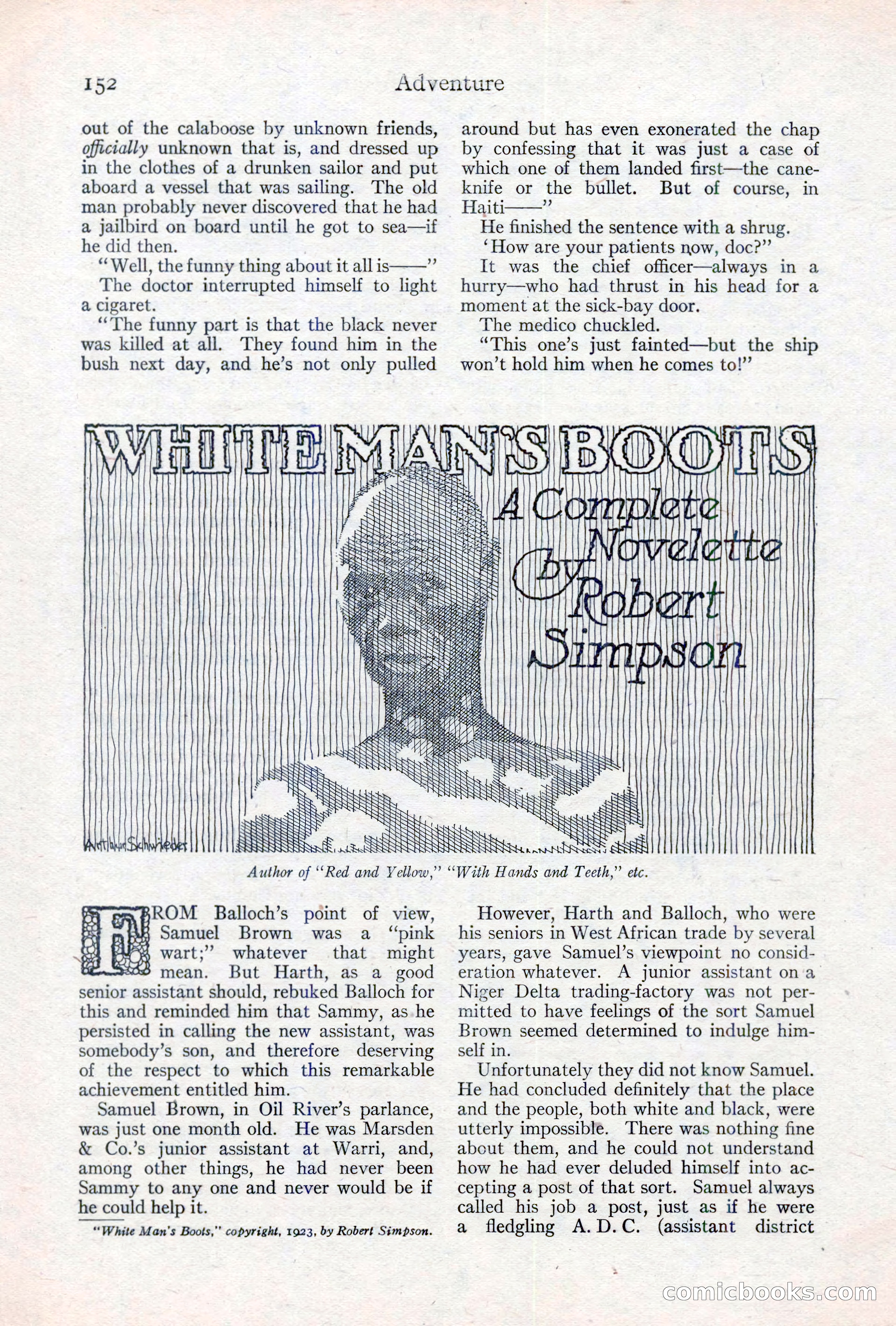 Adventure Magazine, May 10, 1923 — page 162 of 204