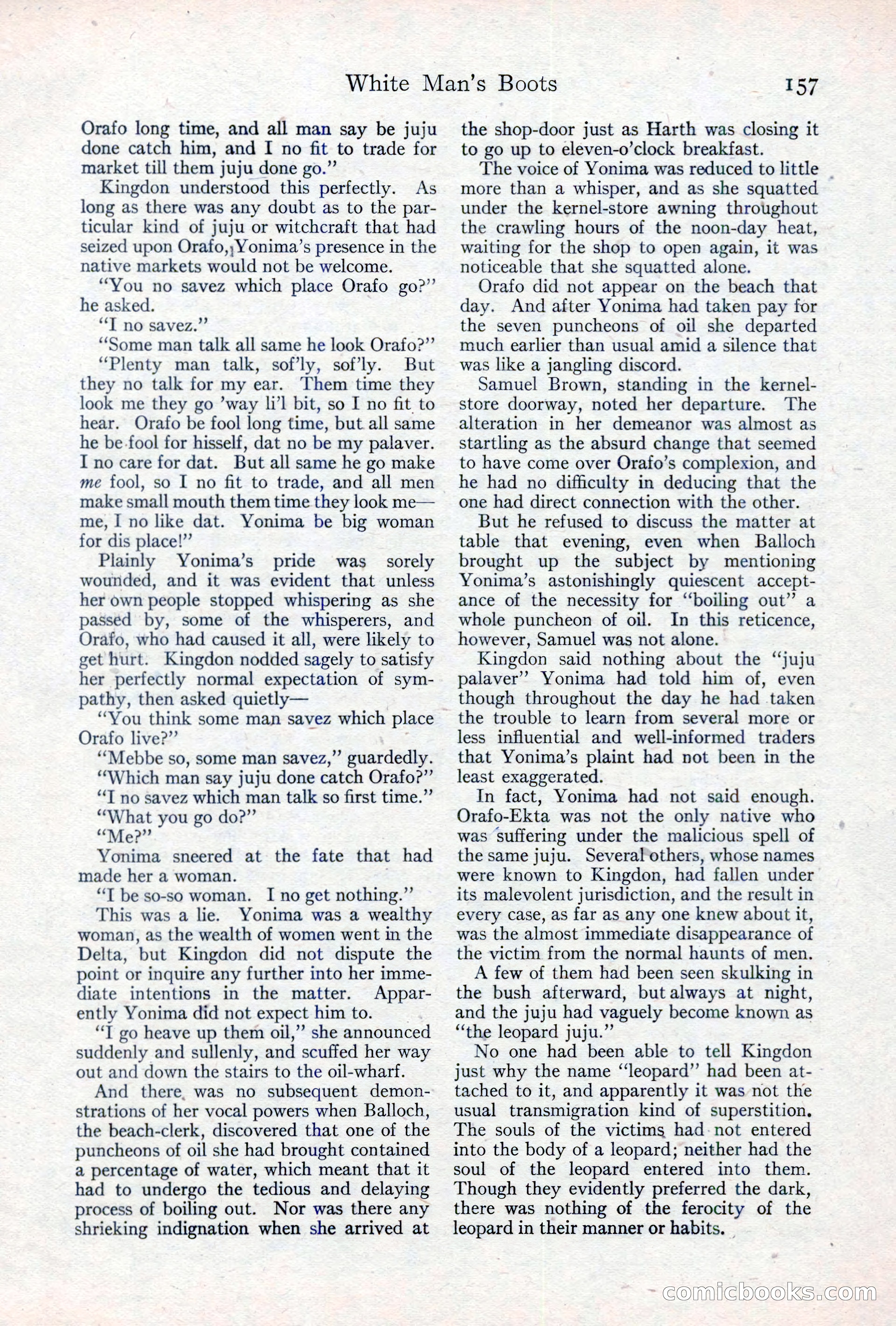 Adventure Magazine, May 10, 1923 — page 167 of 204